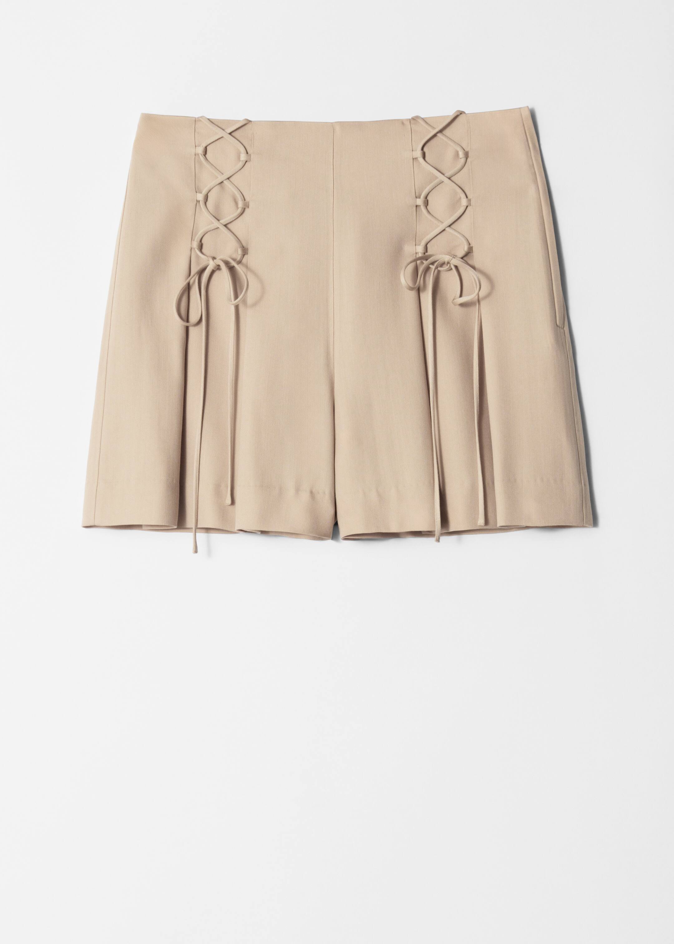 Vezi imaginea mai mare: Shorts cu șireturi - Bej - FEMEI | H&M RO 5
