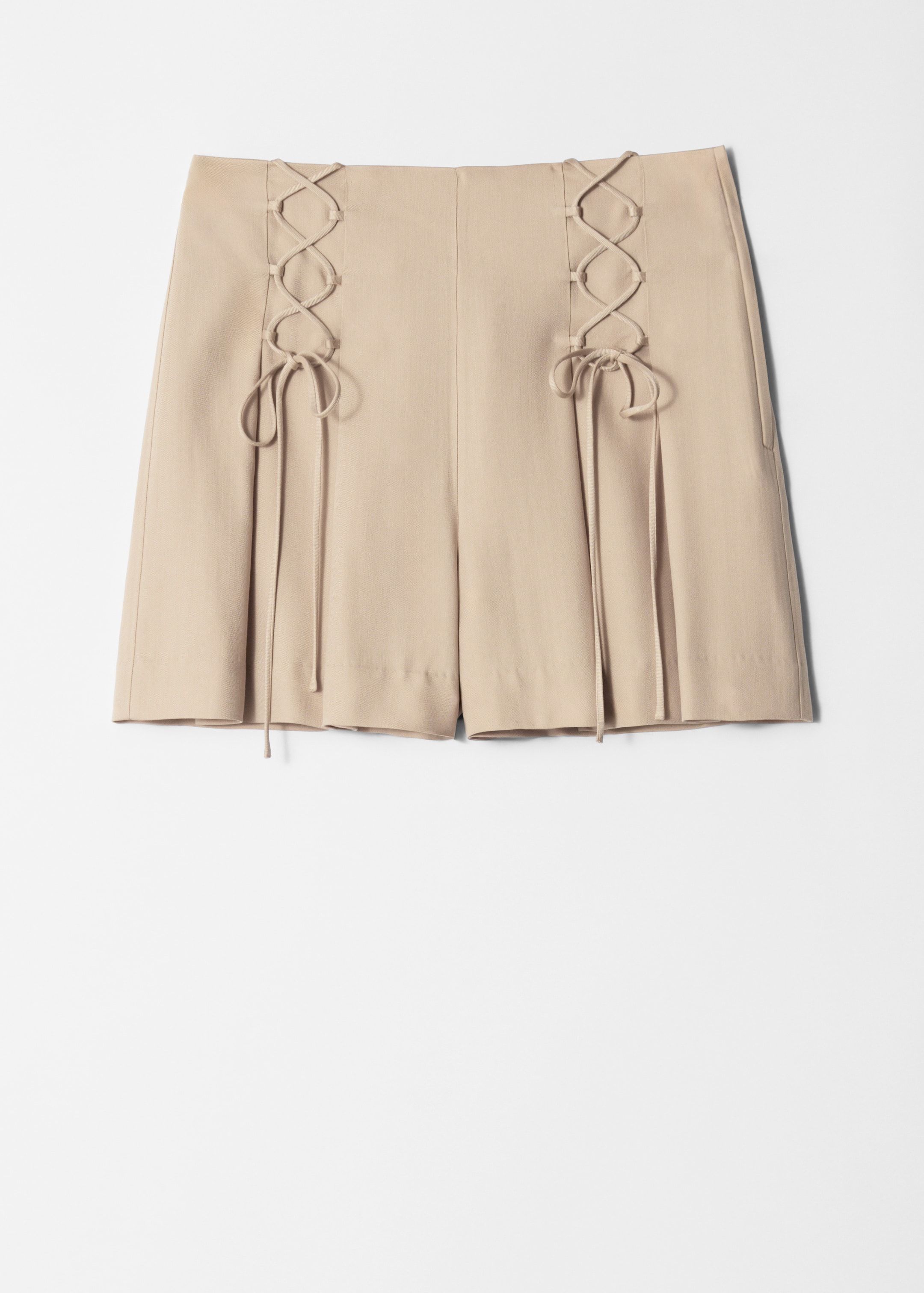 Visa större bild: Shorts med snörning - Beige - DAM | H&M SE 5