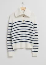 White/Navy Stripes