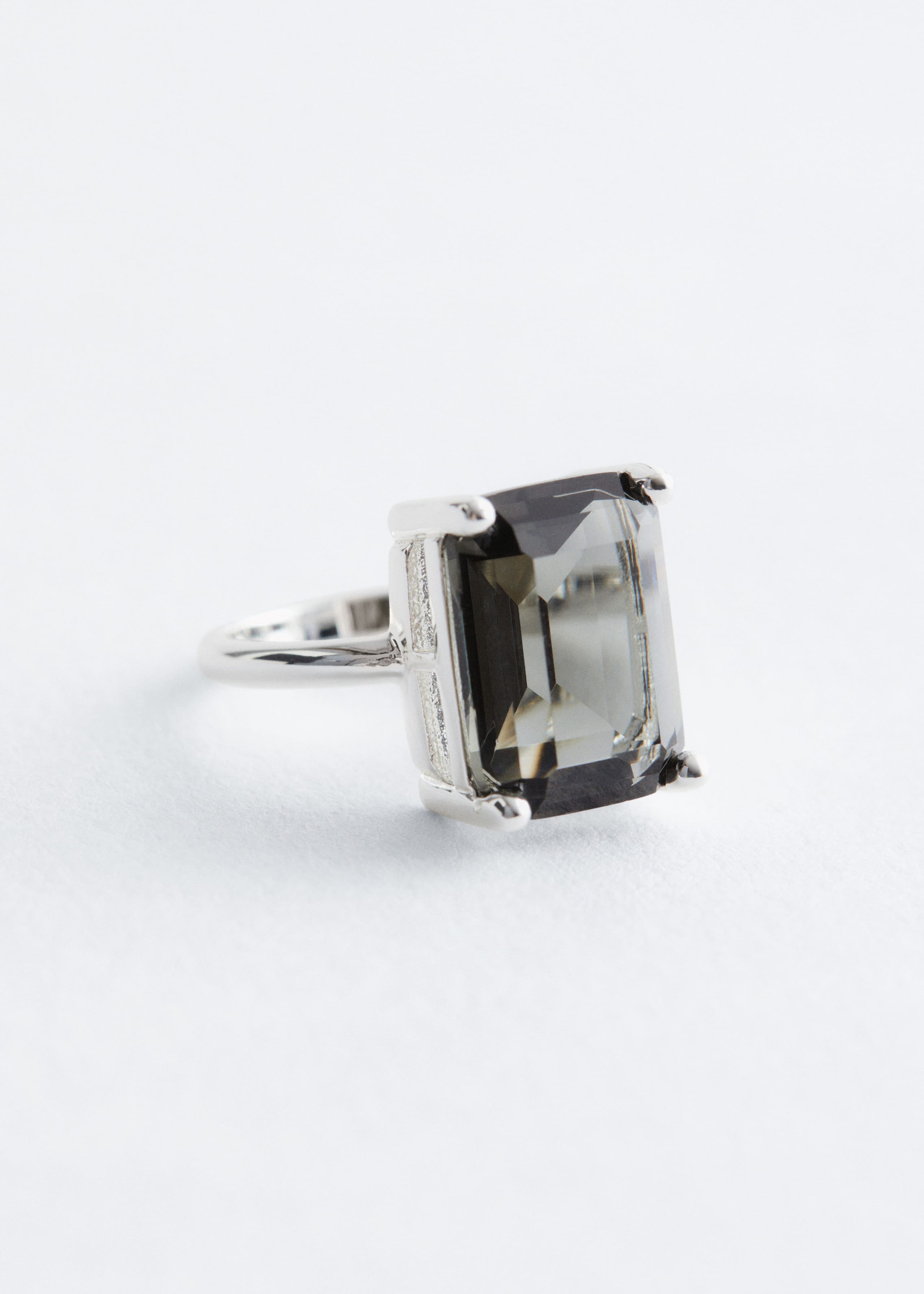 Image of Faceted Crystal Ring