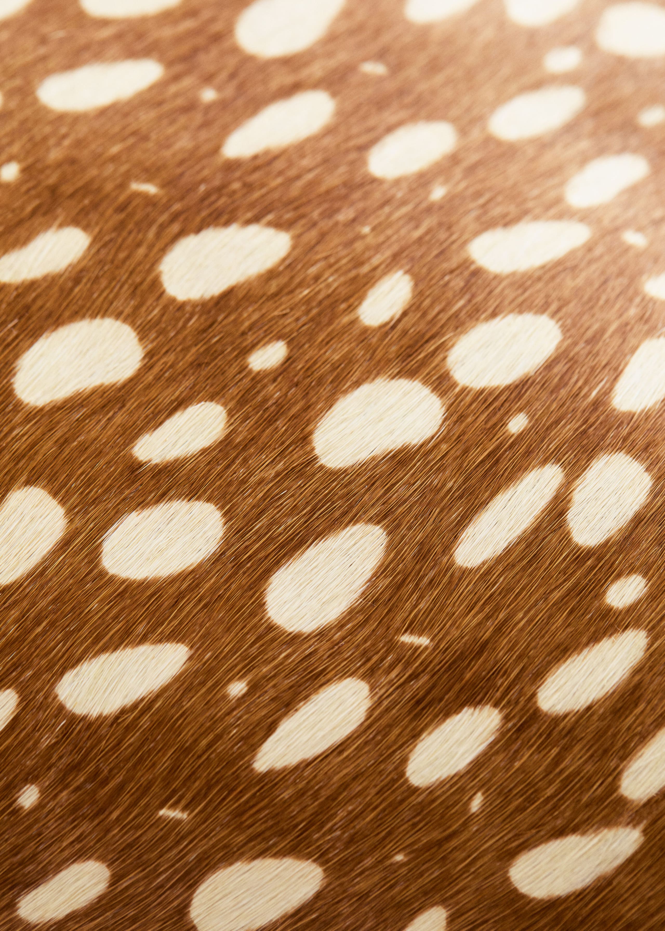 Image of Tragetasche aus Leder mit Hirschprint