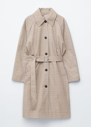 Beige/Kariert