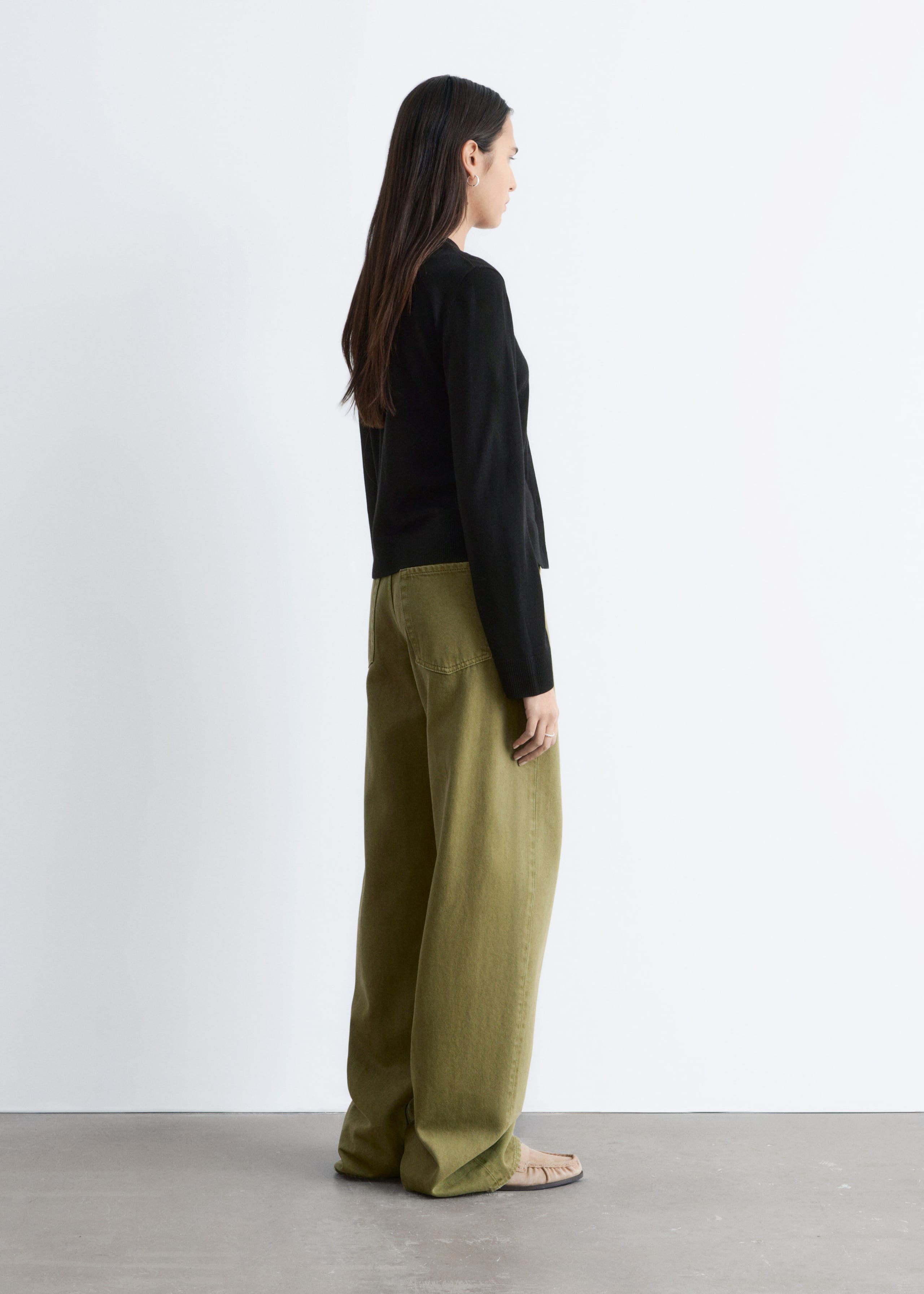 Image of Double-Layer Wool Cardigan