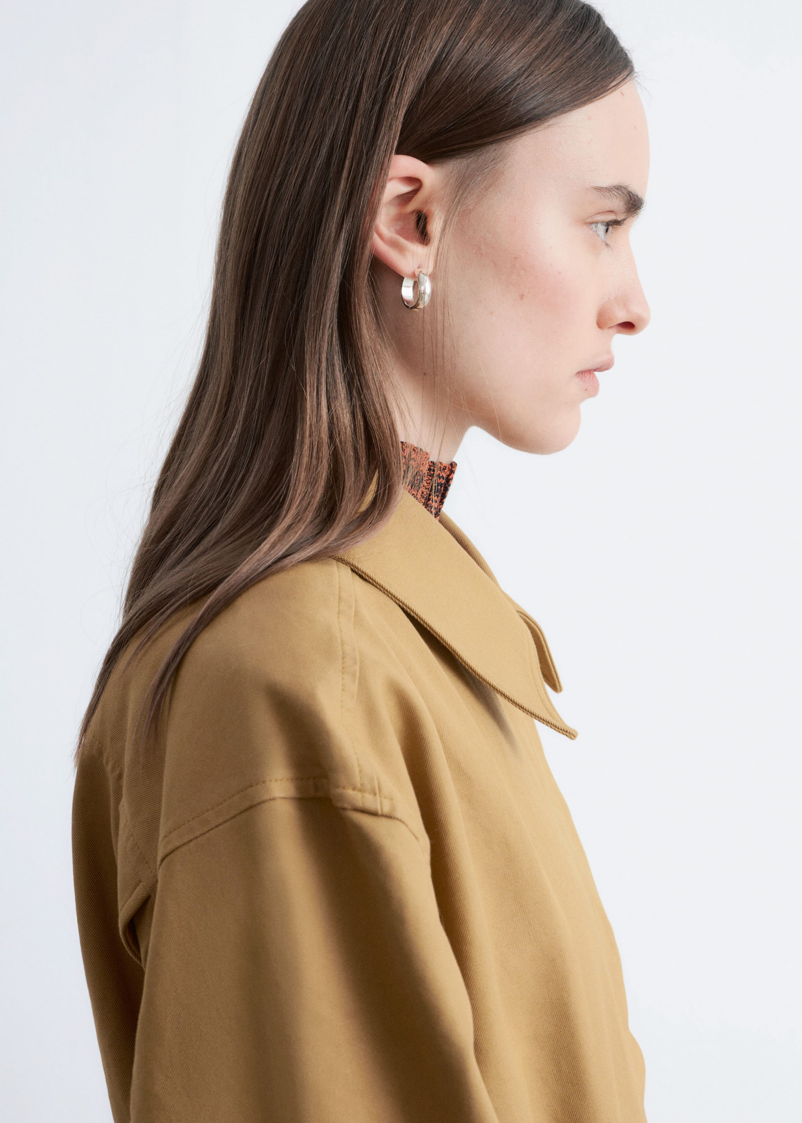 Image of Oversized Drawstring Utility Jacket