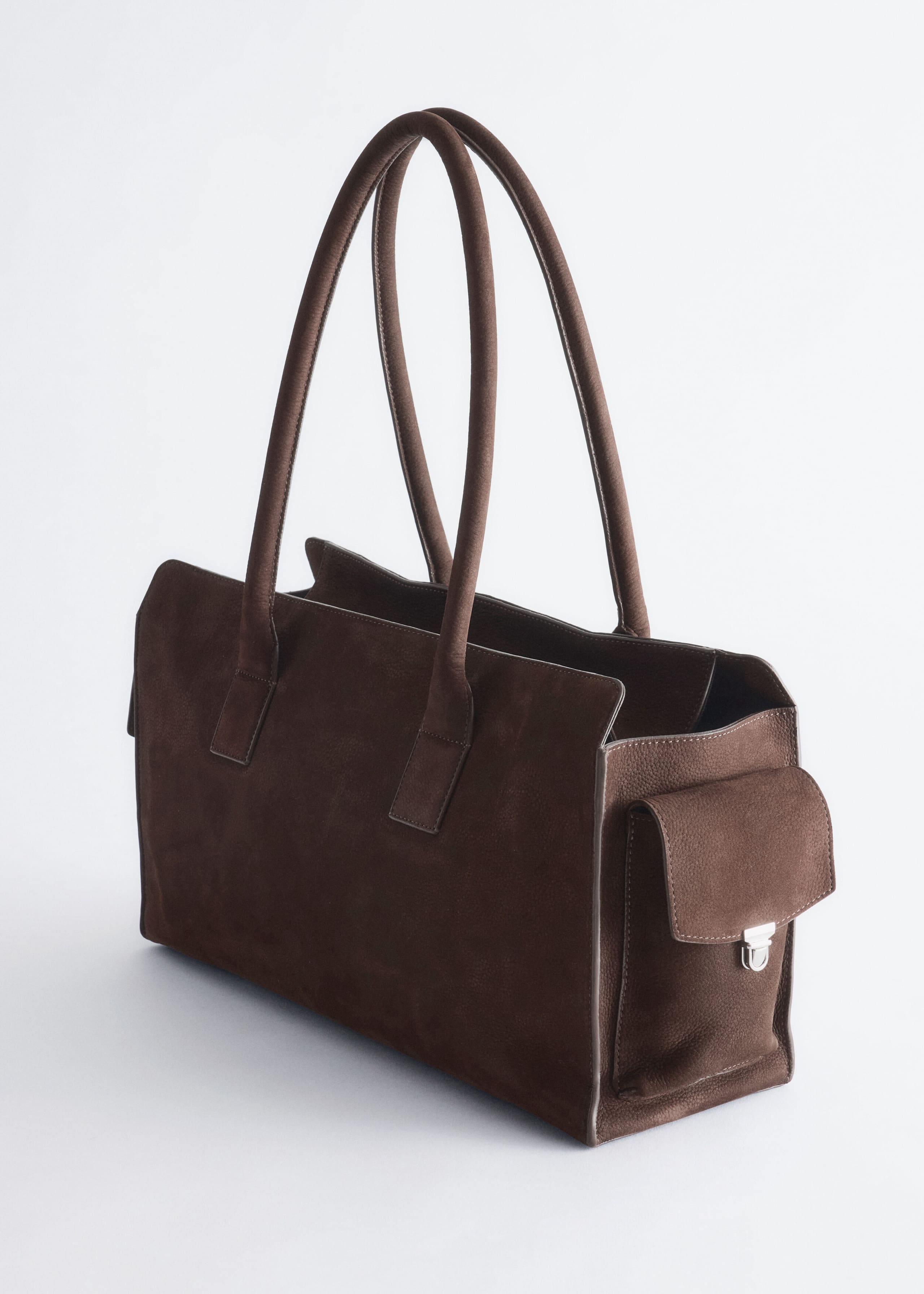 Leather Tote - Dark Brown - Still Life