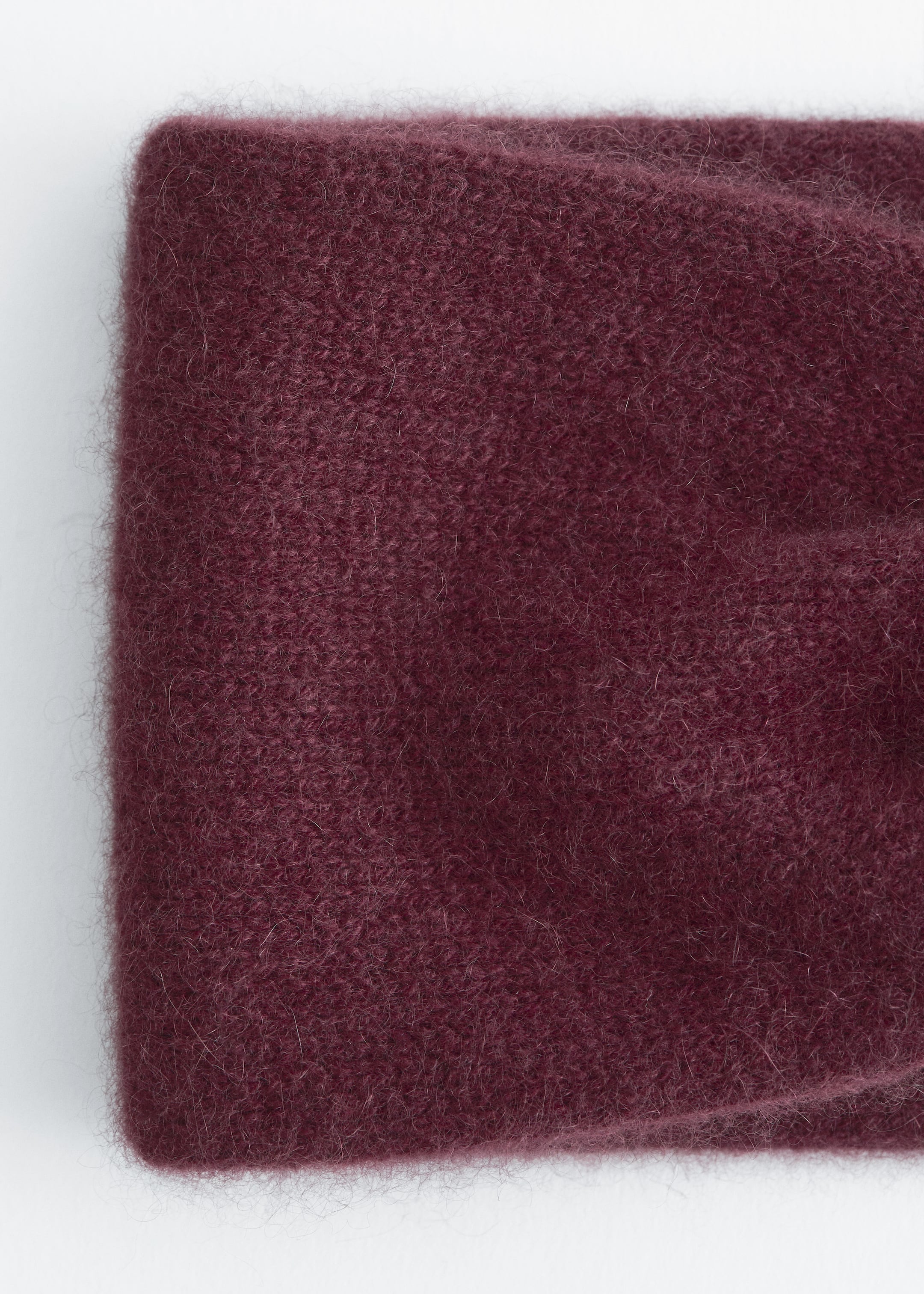 Grösseres Bild ansehen: Kaschmir-Stirnband mit Twist-Detail vorne - Weinrot - DAMEN | H&M CH 2