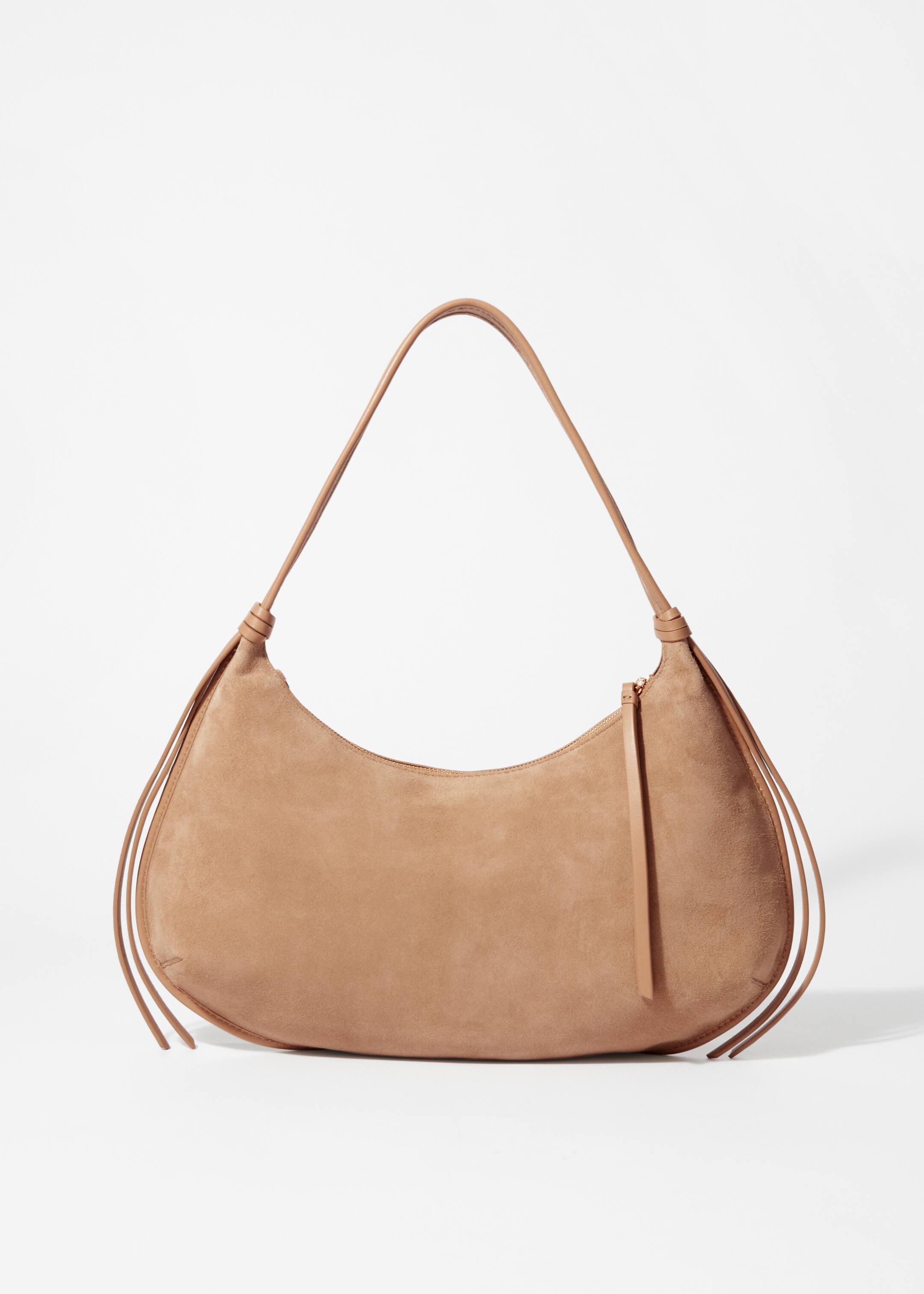 View larger image: Fringed Suede Shoulder Bag - Light Beige - Ladies | H&M GB 2