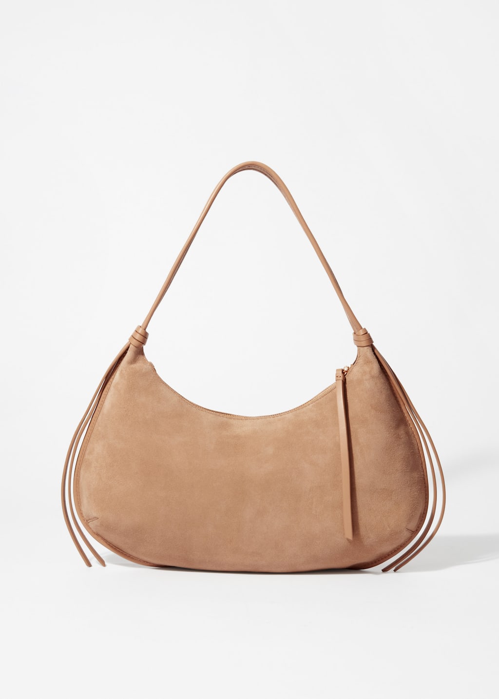 Image of Fringed Suede Shoulder Bag