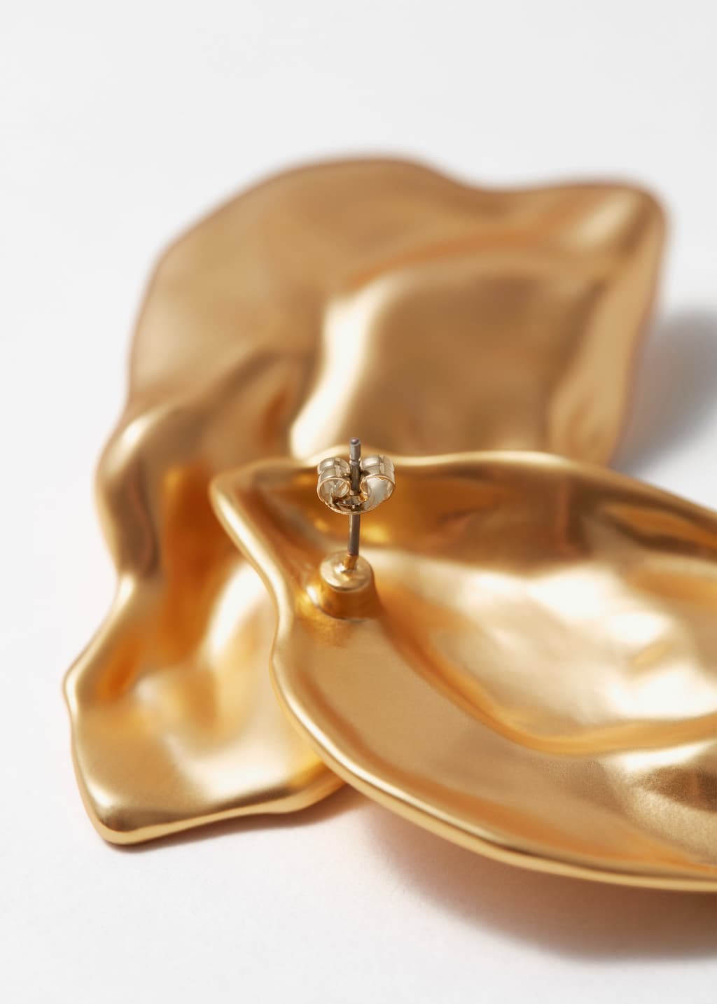 Image of Pendientes de disco irregular de gran tamaño
