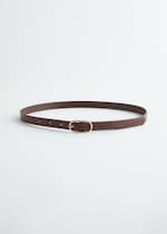 Dark Brown/Faux Croco