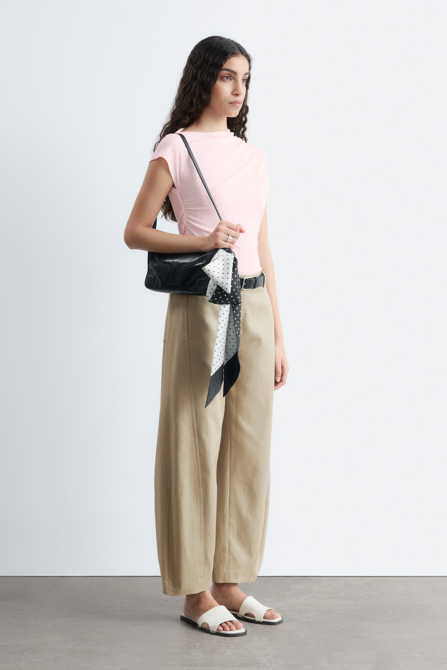 מכנסי טוויל כותנה בגזרת Barrel - 3