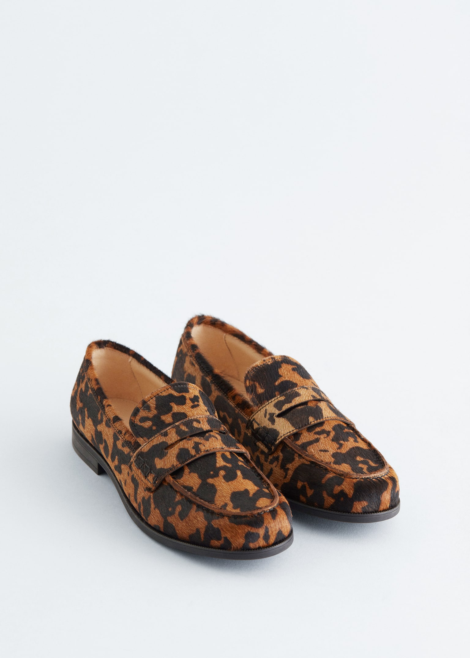 Loafers cu imprimeu de vacă - Imprimeu cu vaci - 5