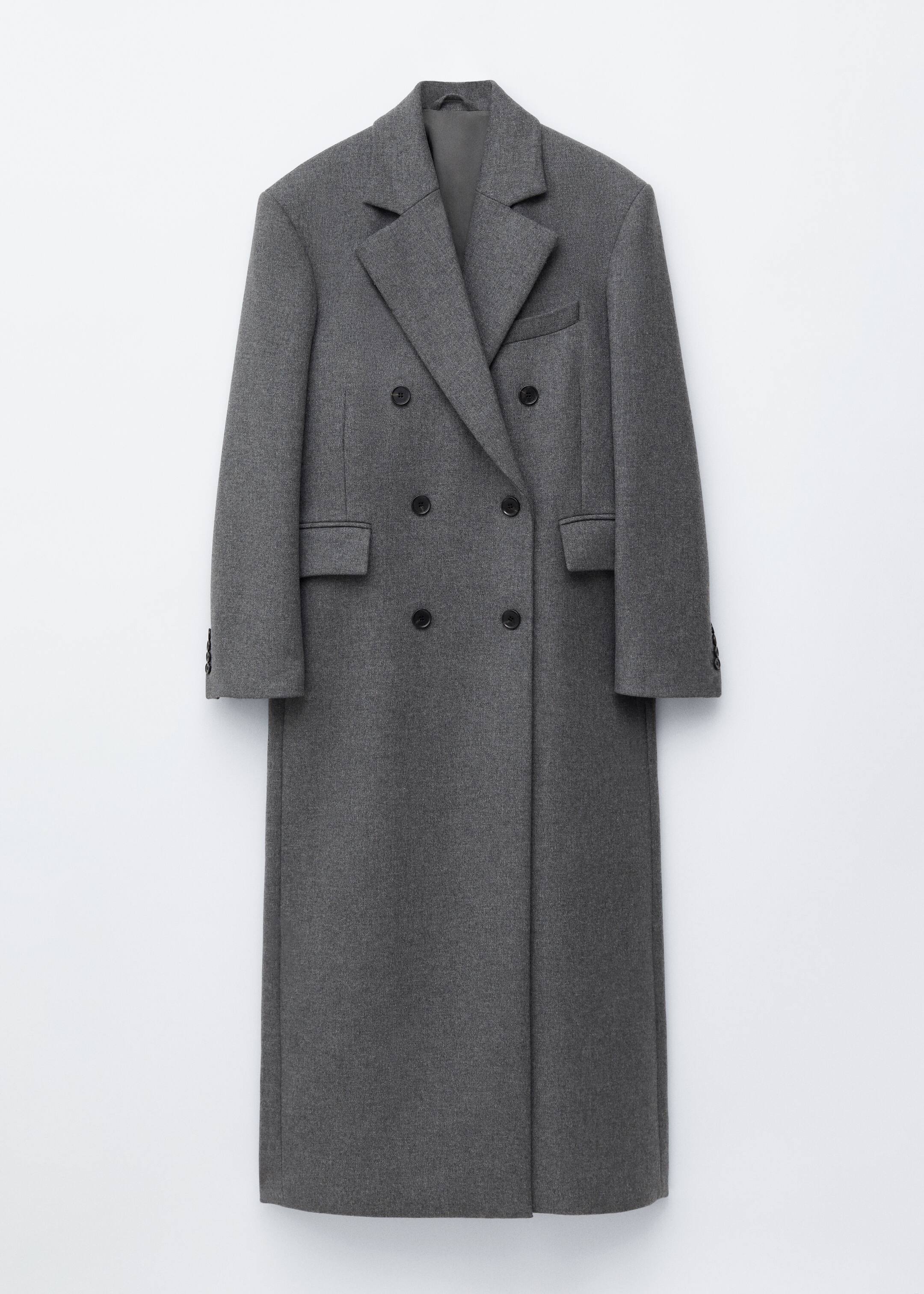 Grösseres Bild ansehen: Long Wool Coat - Grau meliert - DAMEN | H&M CH 7