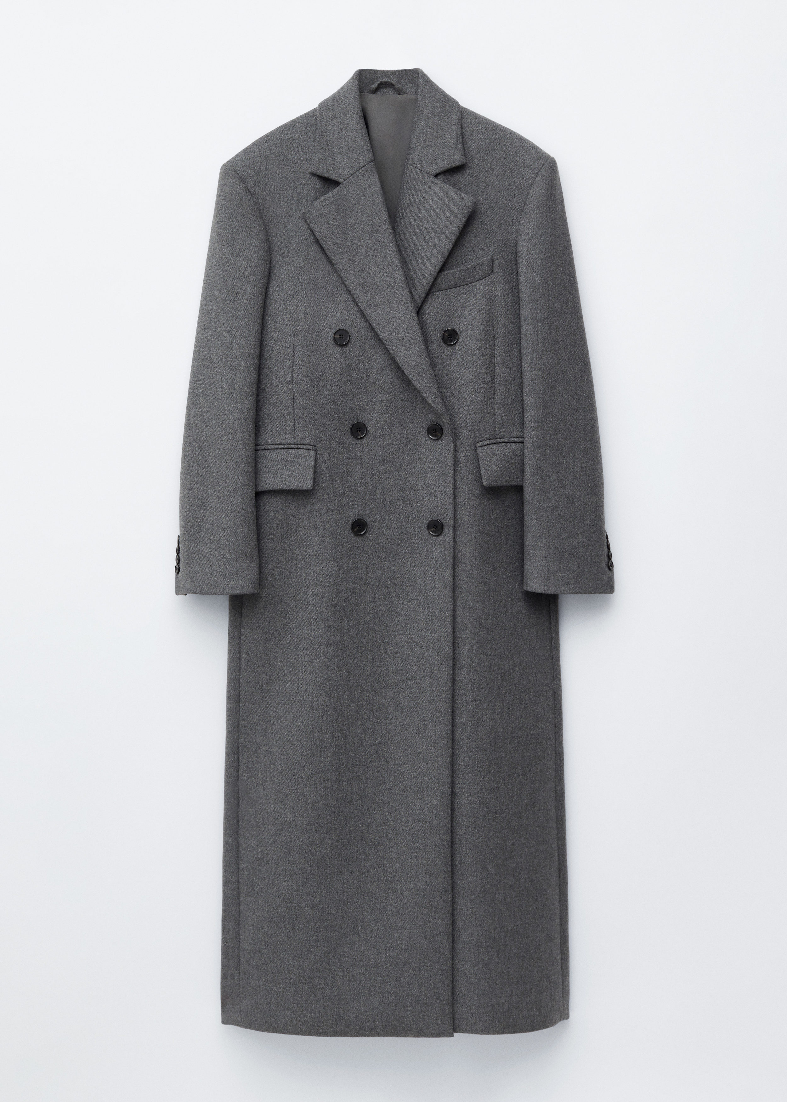 Long Wool Coat - Grey Melange - Coats - & Other Stories GB