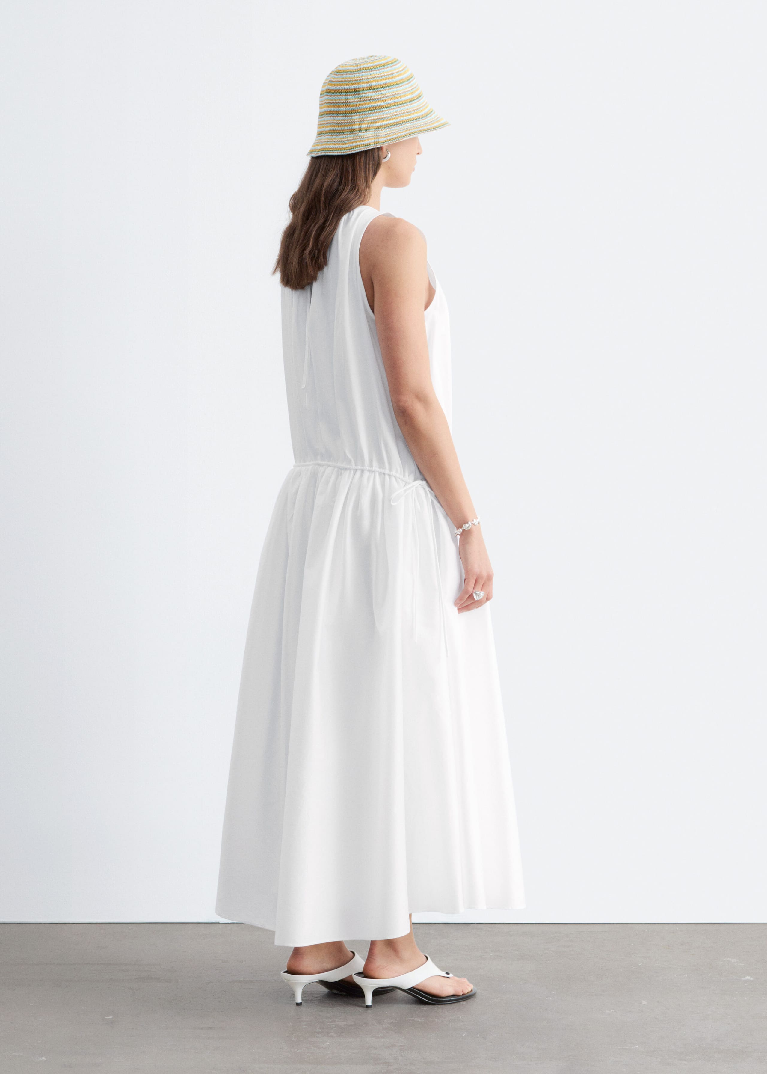 Image of Gathered Midi Dress