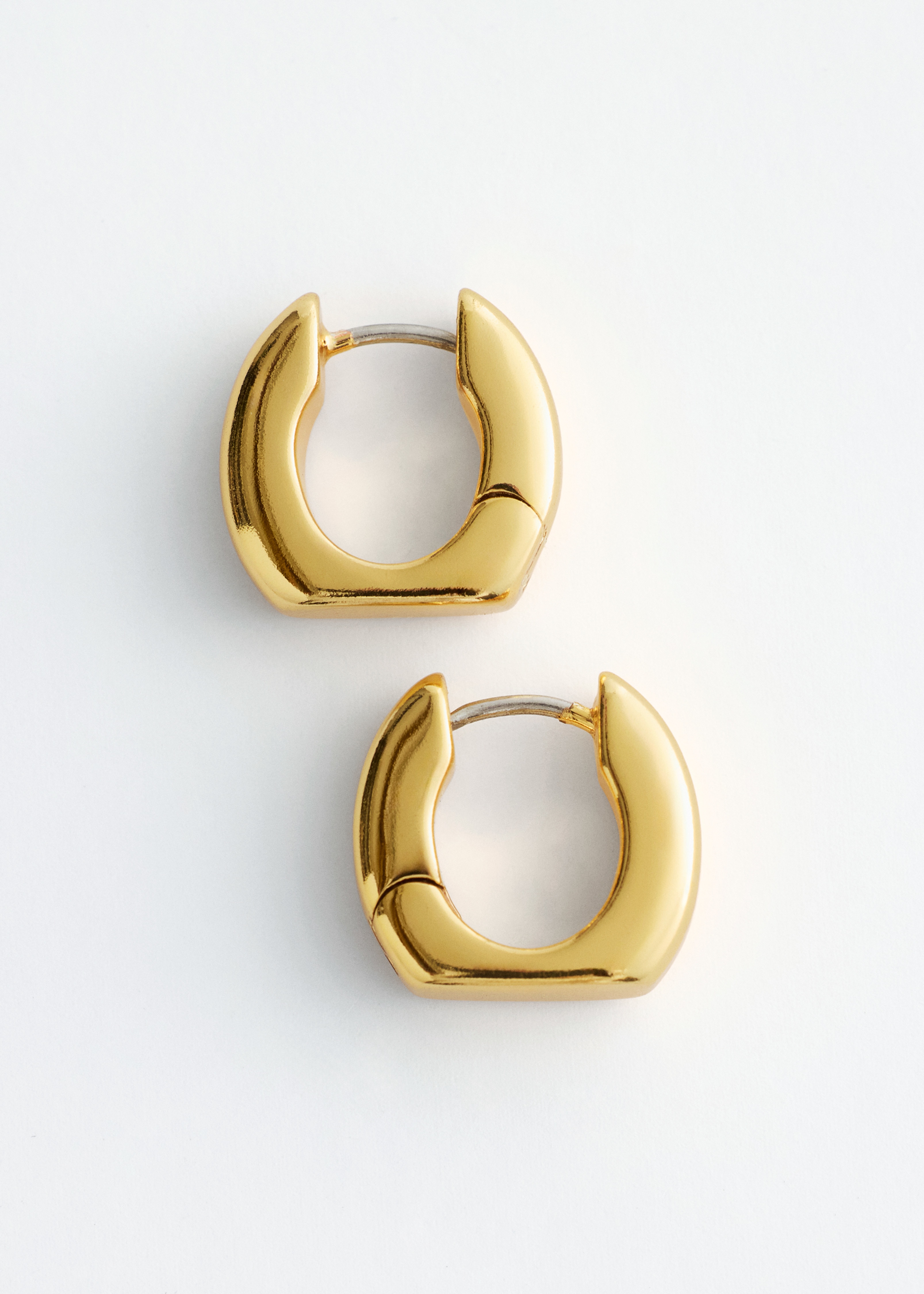 Chunky Hoop Earrings - Gold/Silver