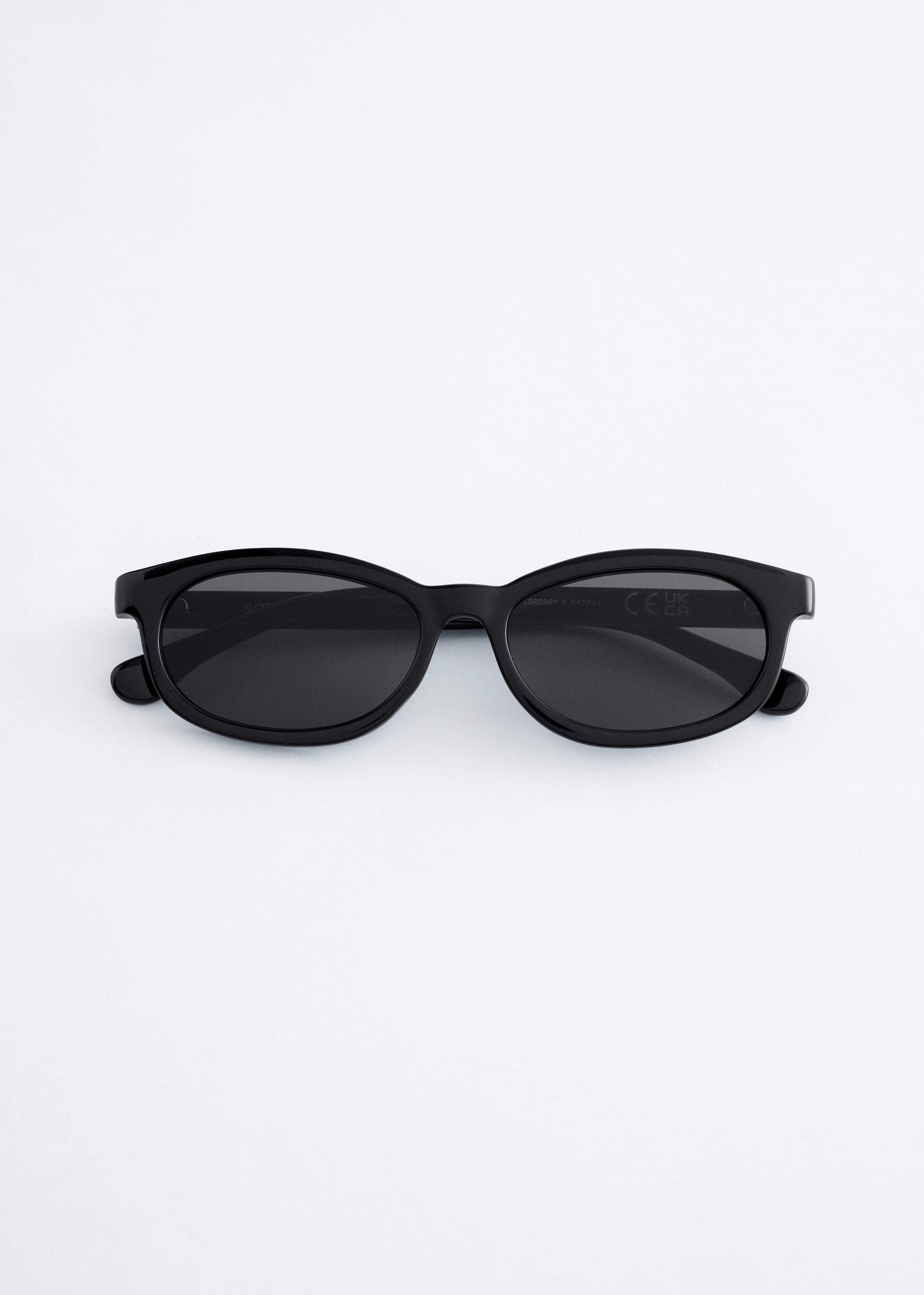 Gafas de sol rectangulares estrechas - Negro/Piedra/Carey marrón