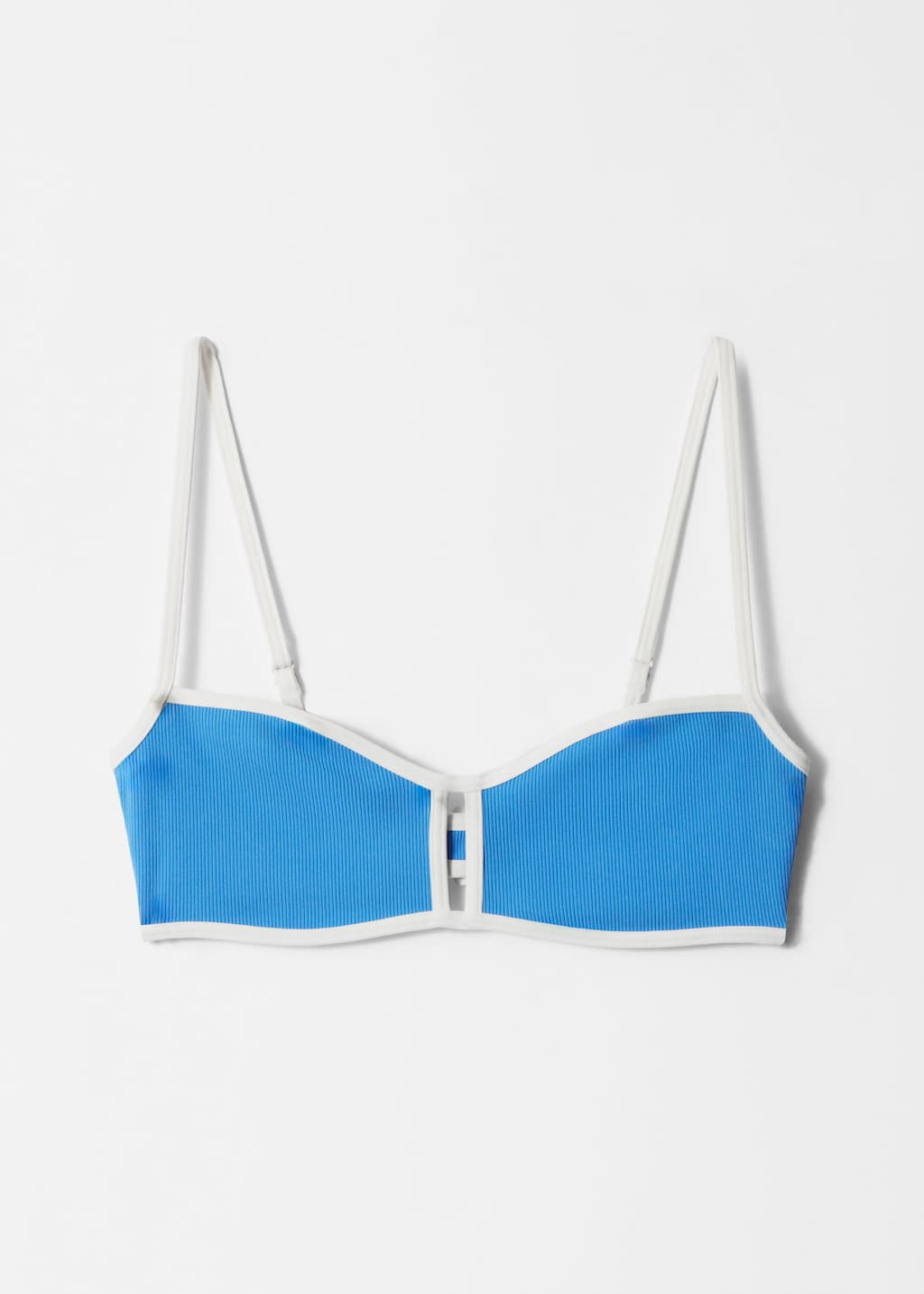 Image of Top de bikini con ribete en contraste