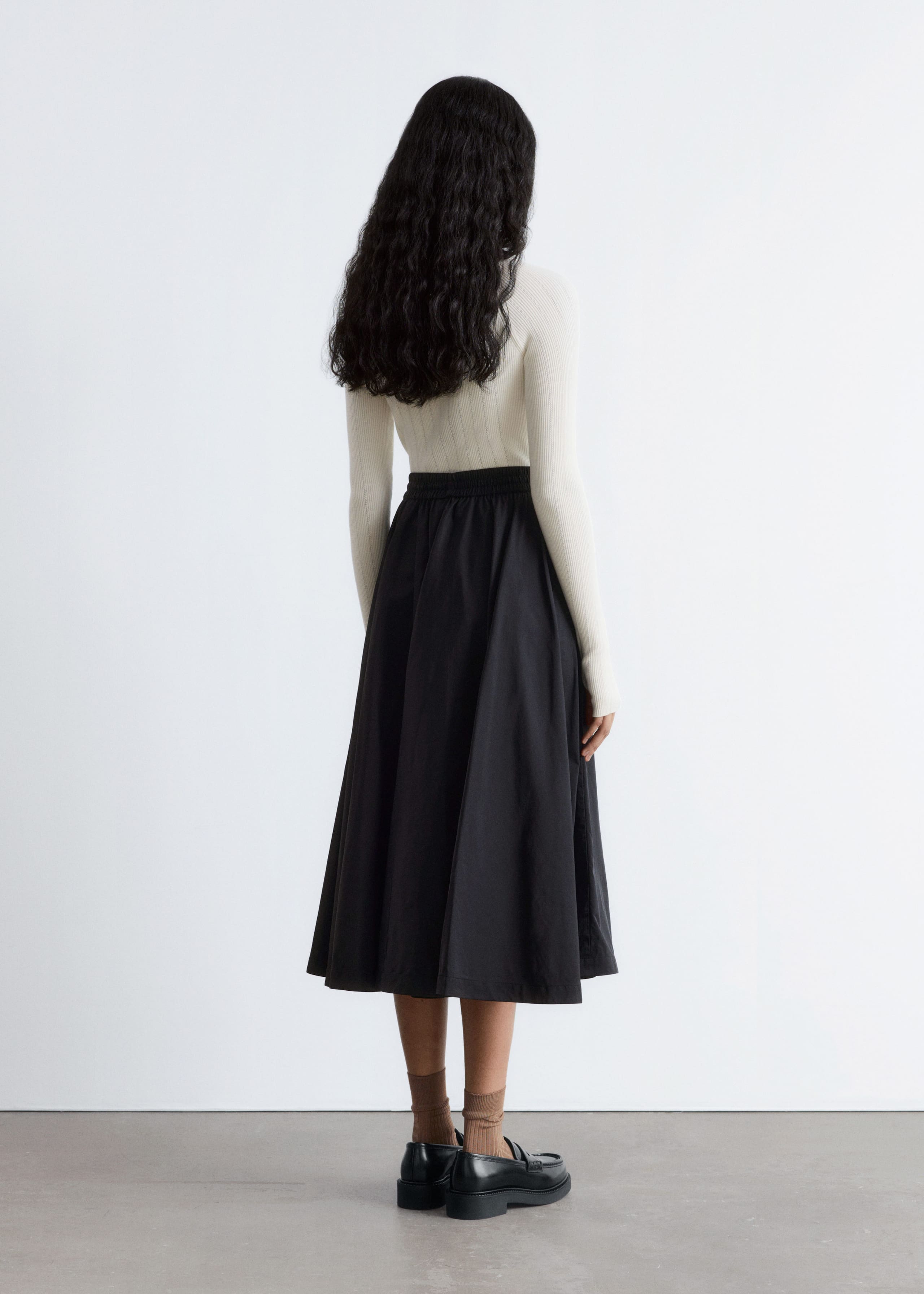 Image of Long-Sleeve Rib-Knit Bodysuit