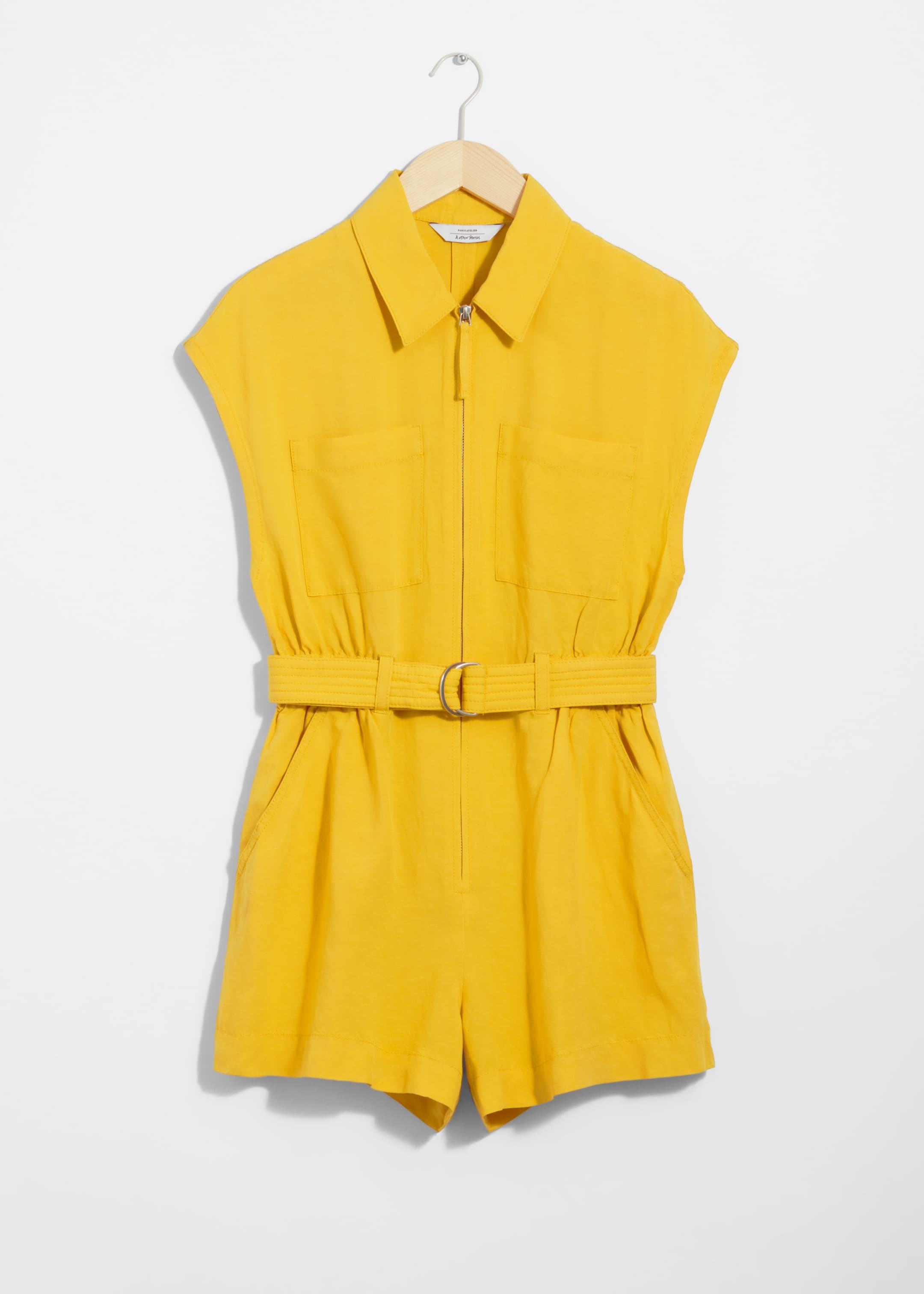 View larger image: Utility Playsuit - Yellow - Ladies | H&M GB 1