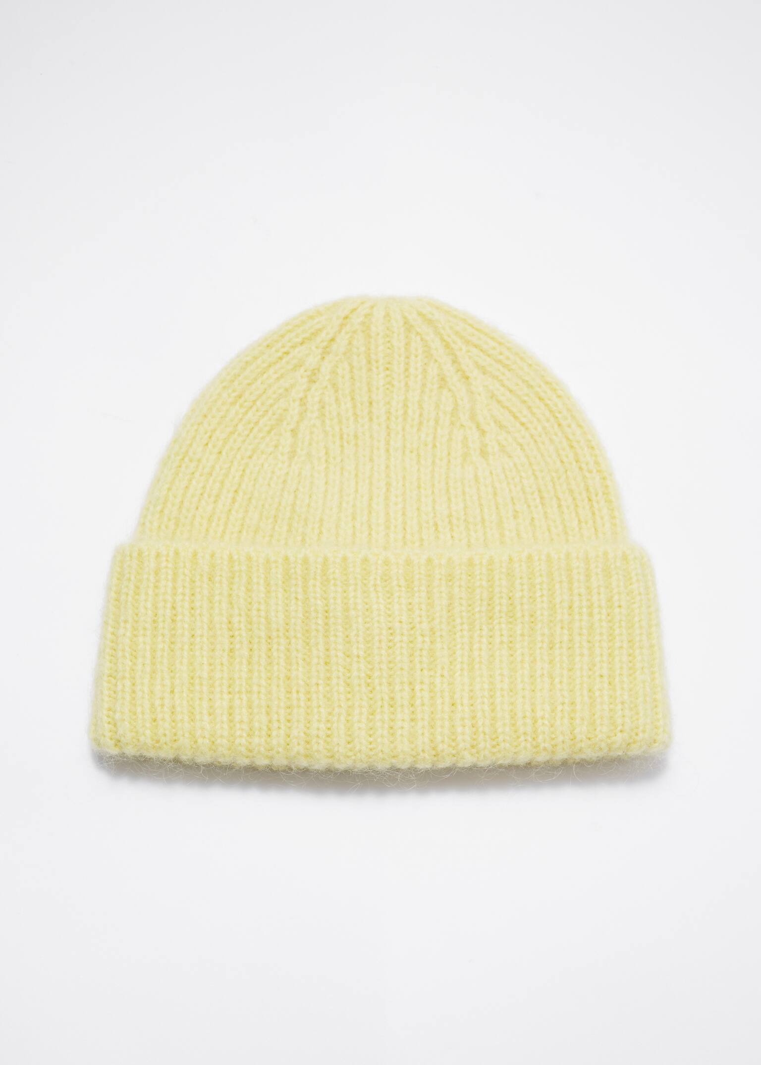 Beanie aus Wollmischung - Zitrone/Mahagoni/Weinrot/Blau gestreift/Taubenblau/Weinrot/Grau meliert/Rot/Schwarz/Beige