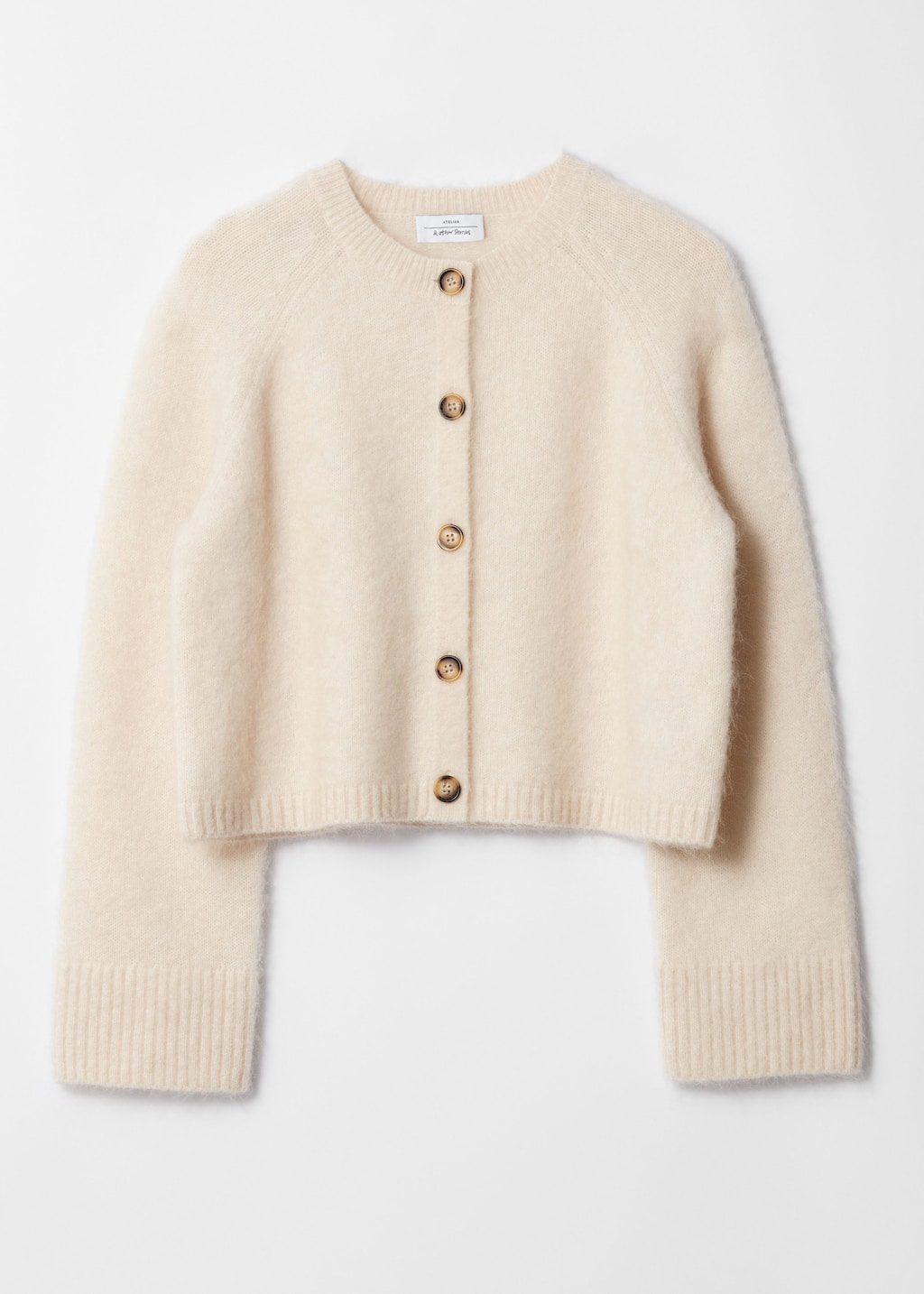 Mohair-Blend Knit Cardigan - Dark Grey - Still Life