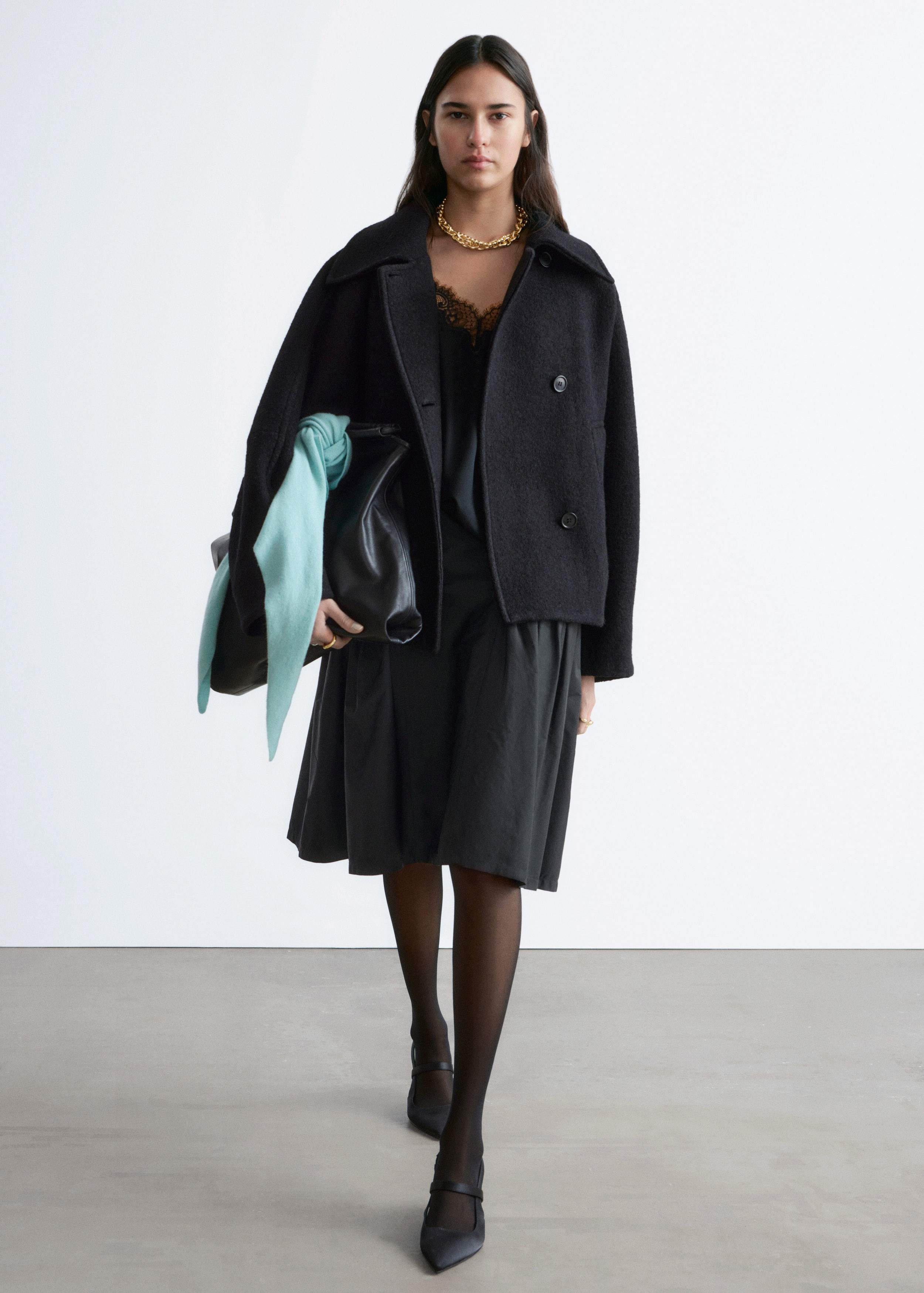 Oversized Wool Jacket - Black - Jackets - & Other Stories US