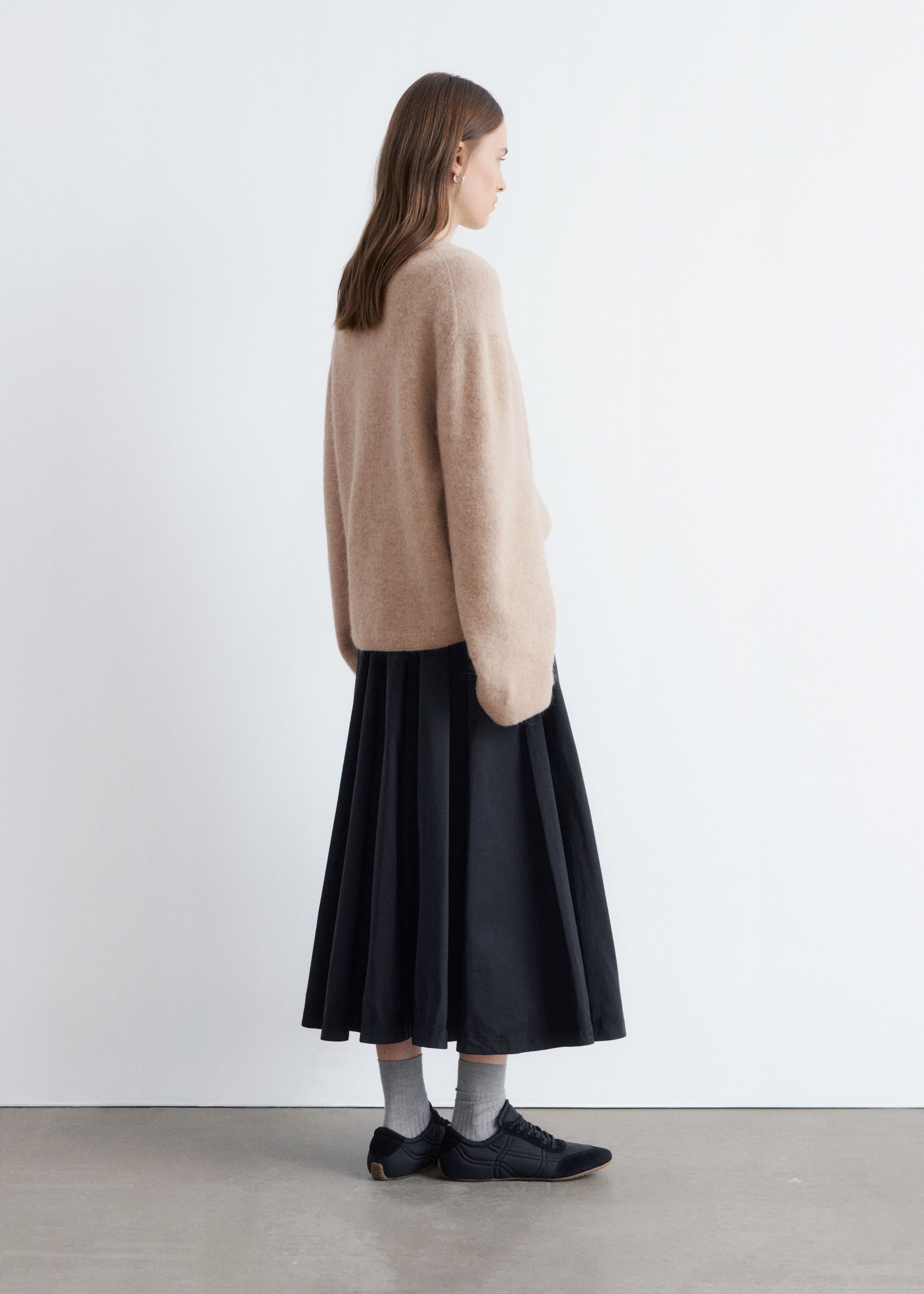 Alpaca-Blend Jumper - Orange/Blue Stripes - Lookbook