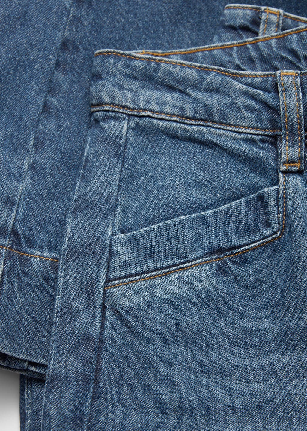 Image of Long Wide-Leg Jeans