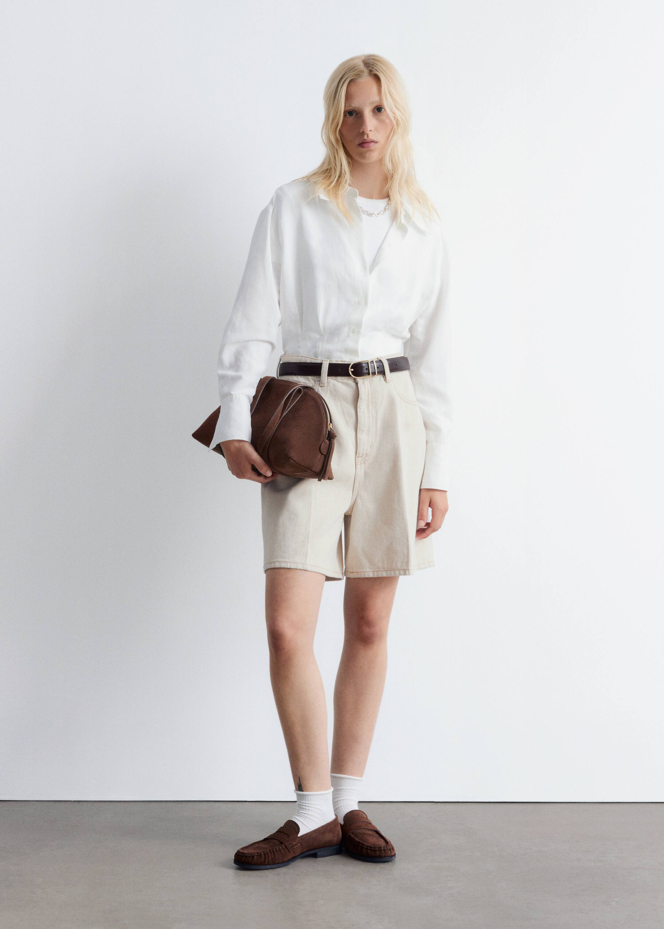View larger image: Tapered Shirt - White - Ladies | H&M GB 4