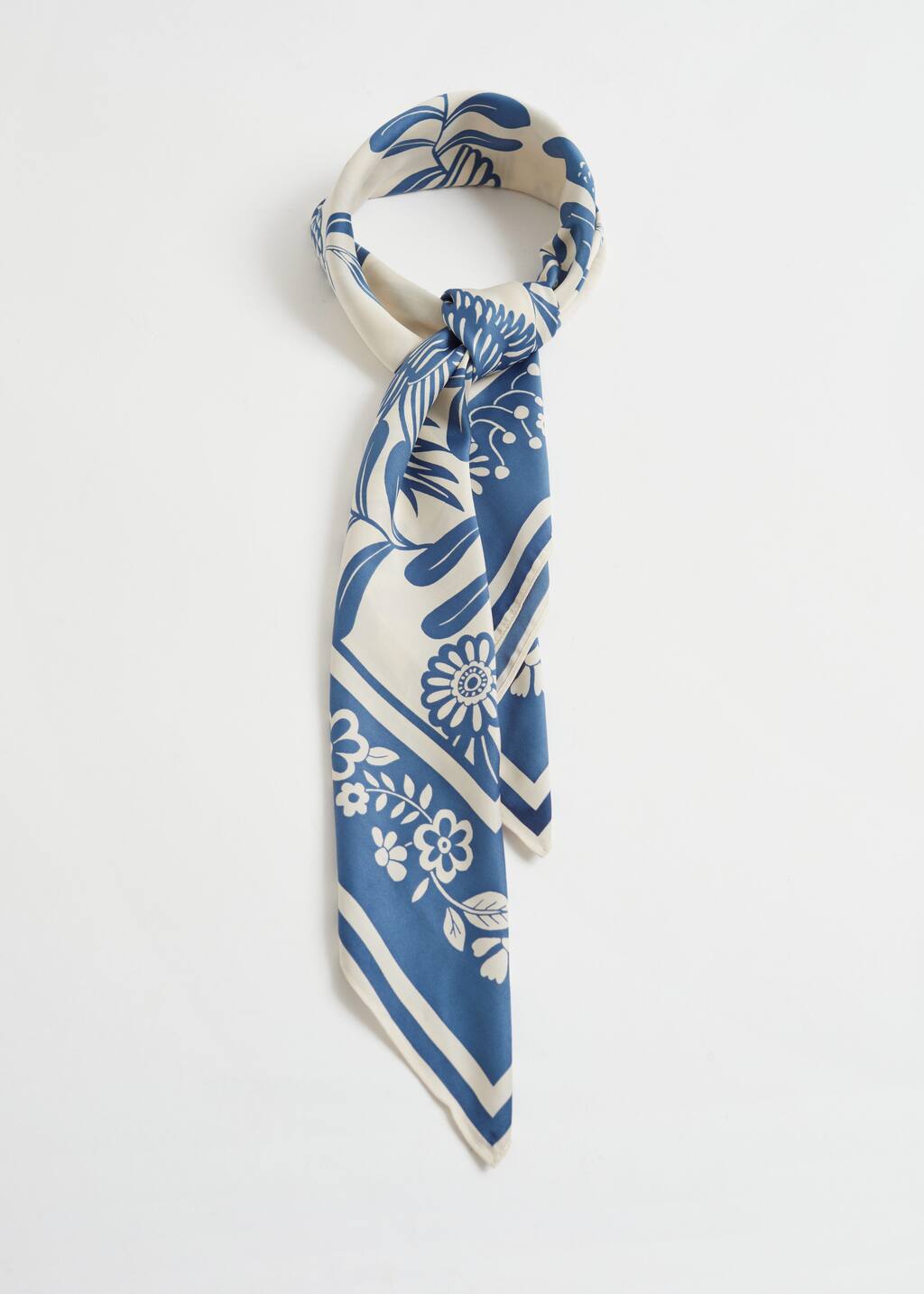 BirdieSquareScarf - Light jade - Natura morta