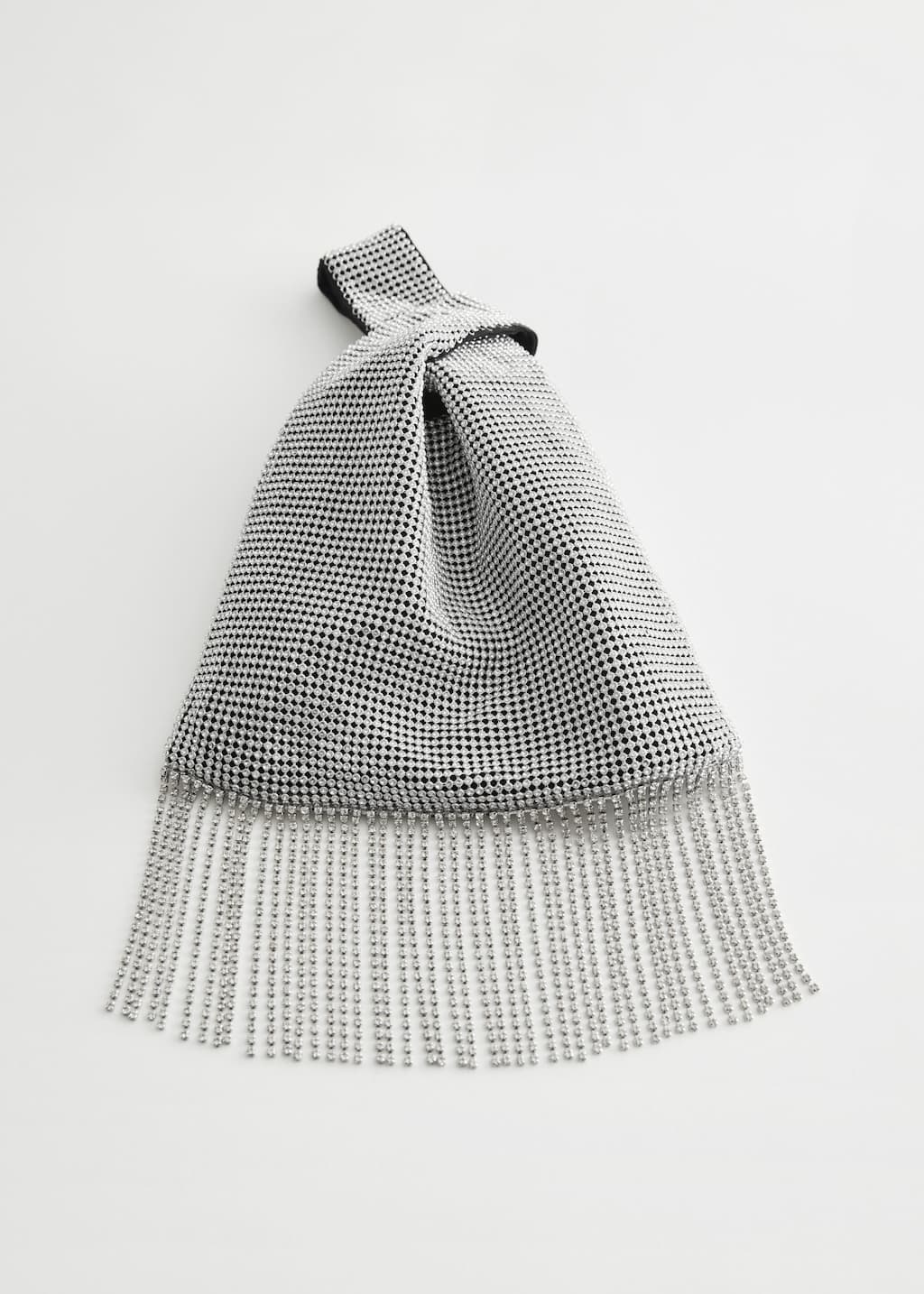 Pochette ornée de strass - Strass argentés - Still Life