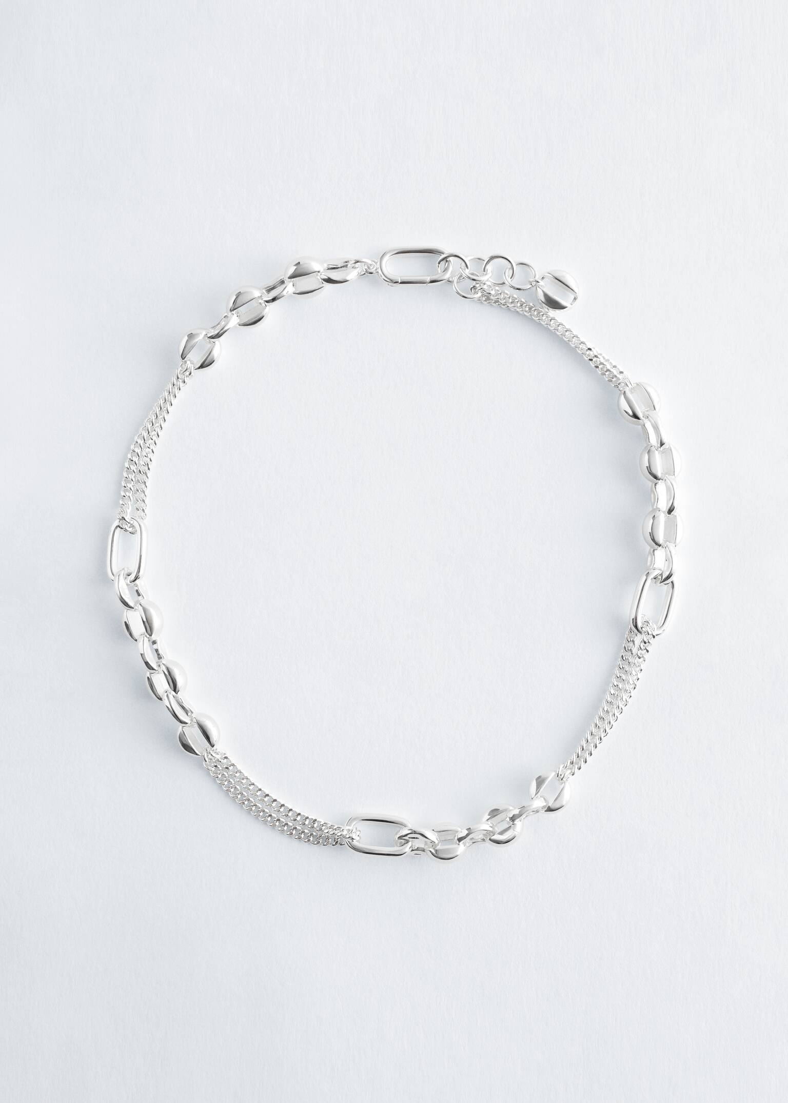 Mixed Chain Necklace - Silver/Gold