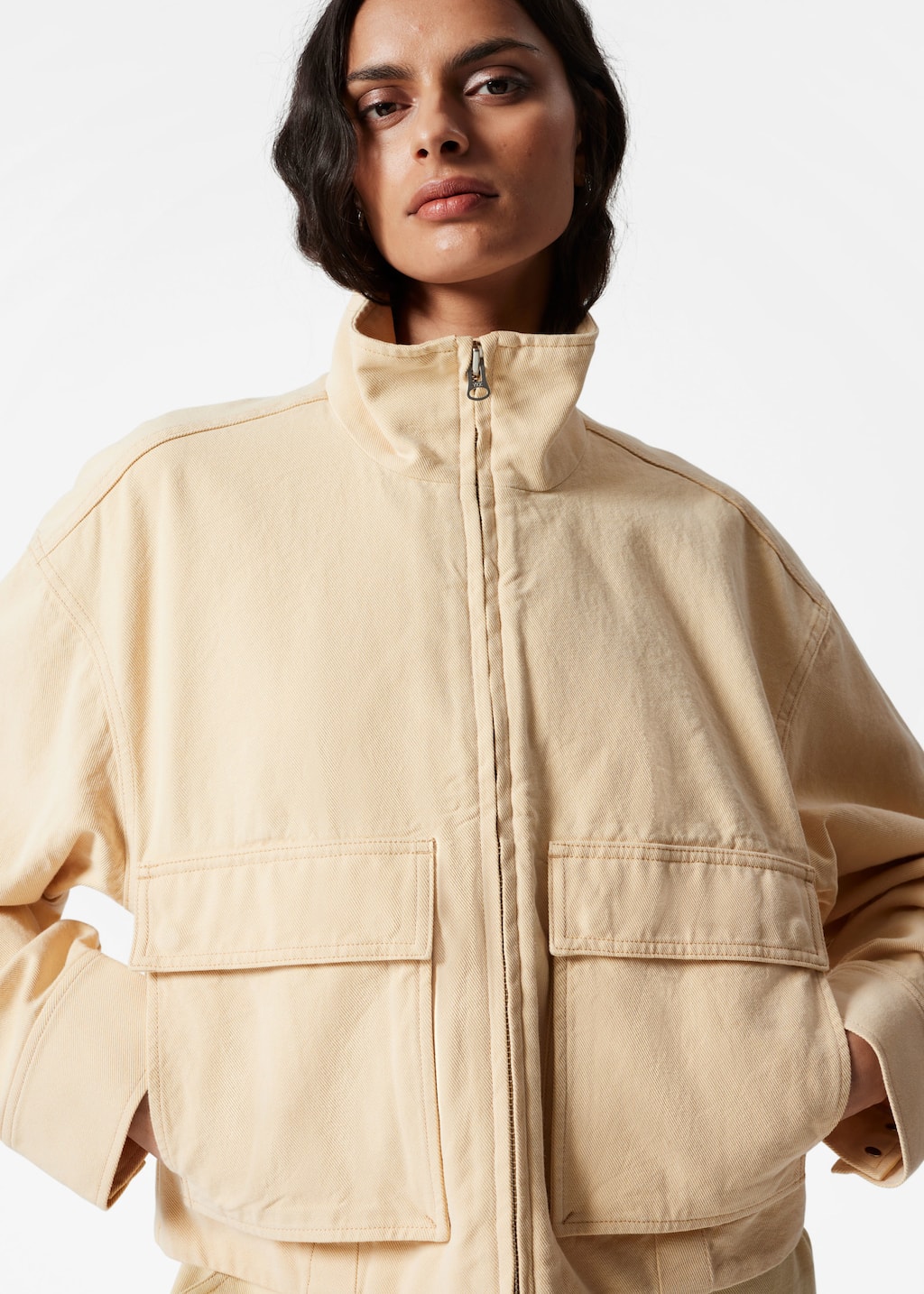 Image of Jacke mit aufgesetzten Taschen