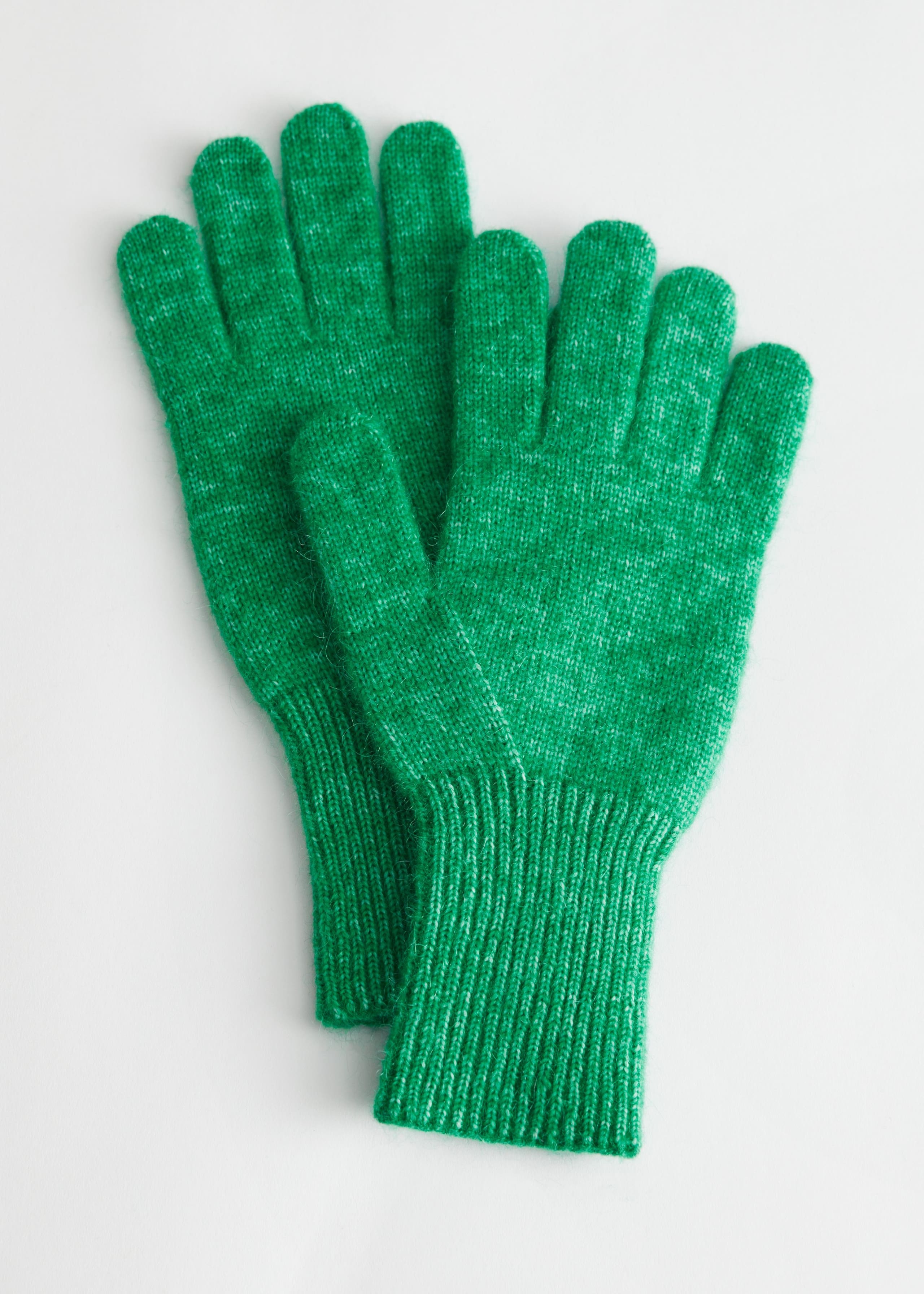 Guantes en mezcla de lana y mohair - Rosa - Bodegón