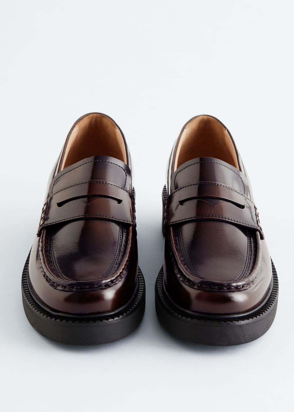 Image of Chunky Leather Loafers