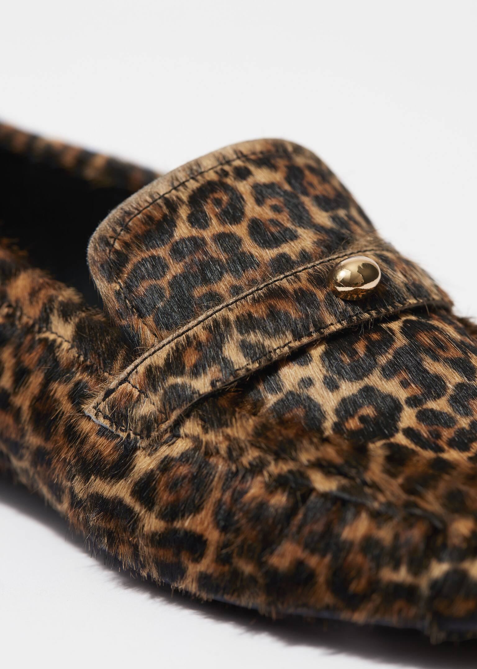 Mocassins classiques en cuir - Léopard/Noir - 4