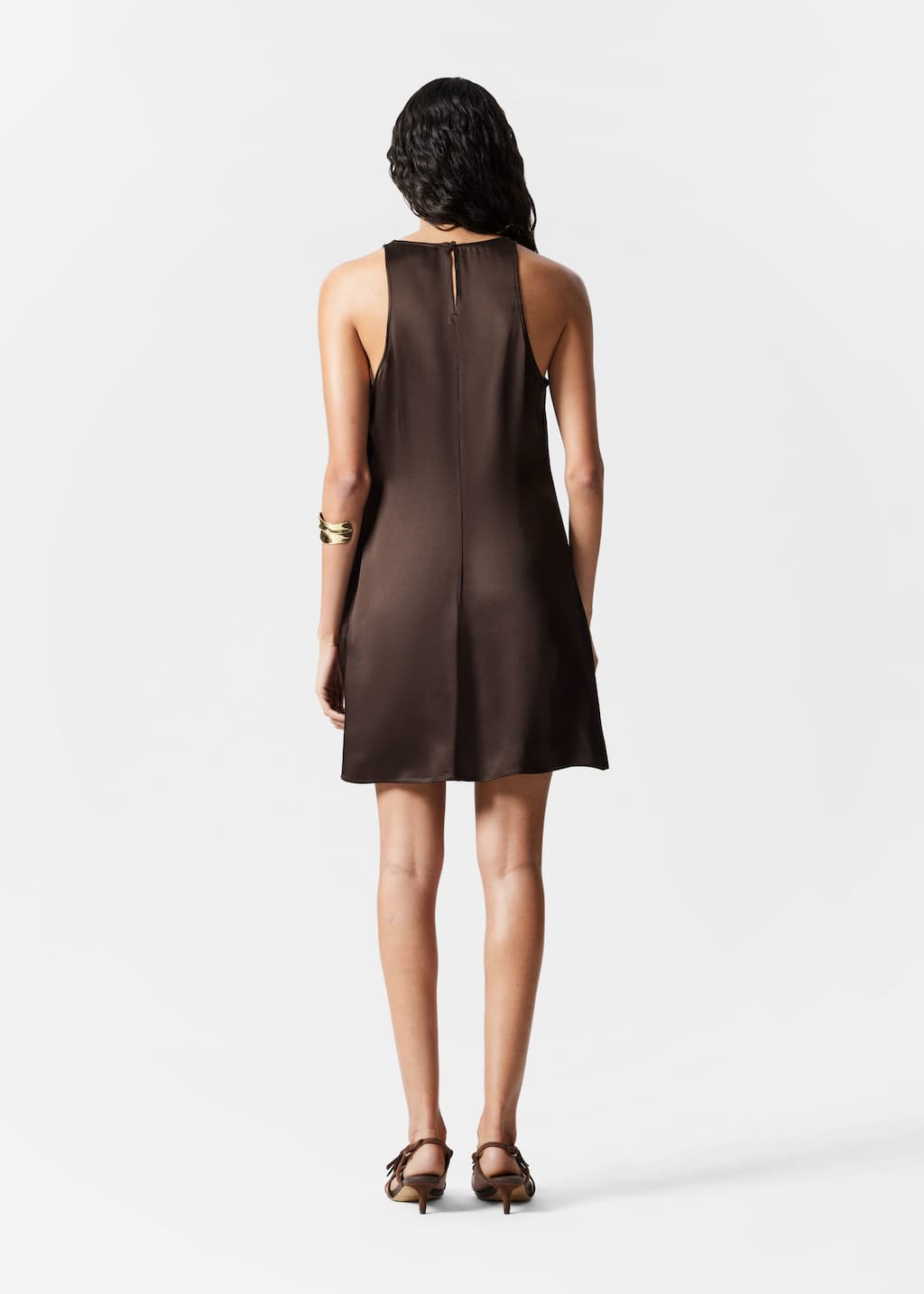Image of Robe courte en satin