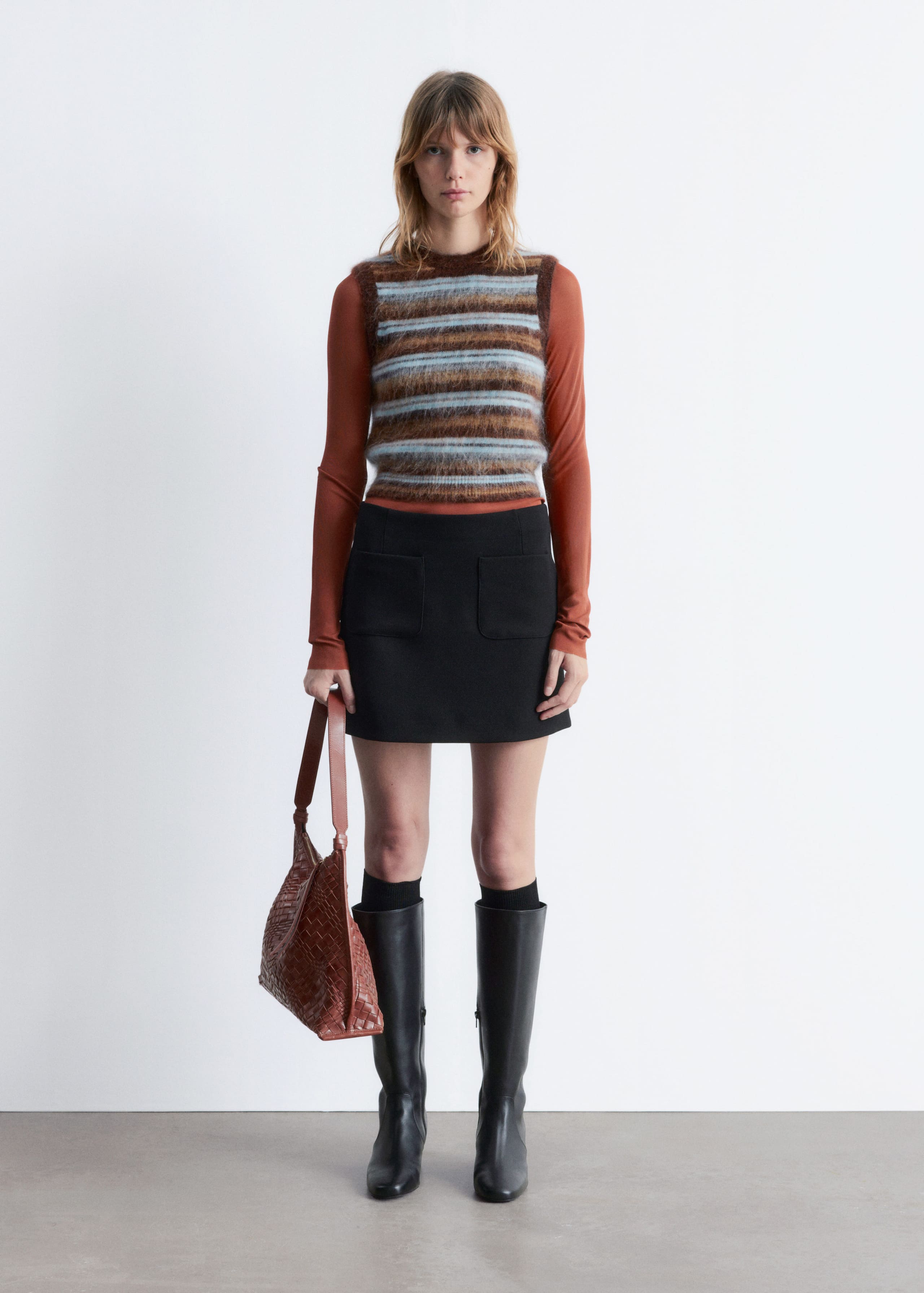 Image of A-line Mini Skirt