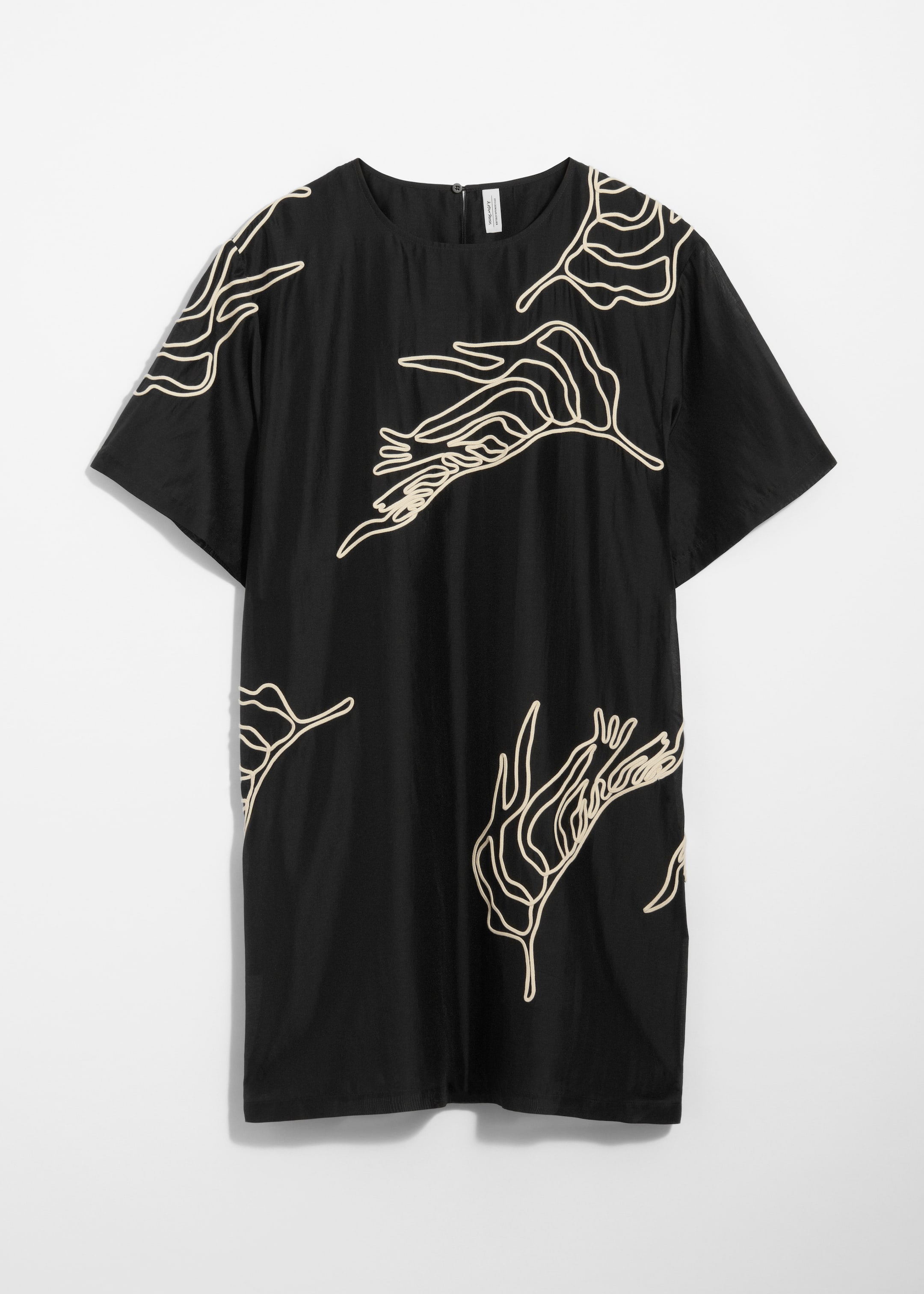 View larger image: Short-Sleeve Mini Dress - Black - Ladies | H&M GB 1