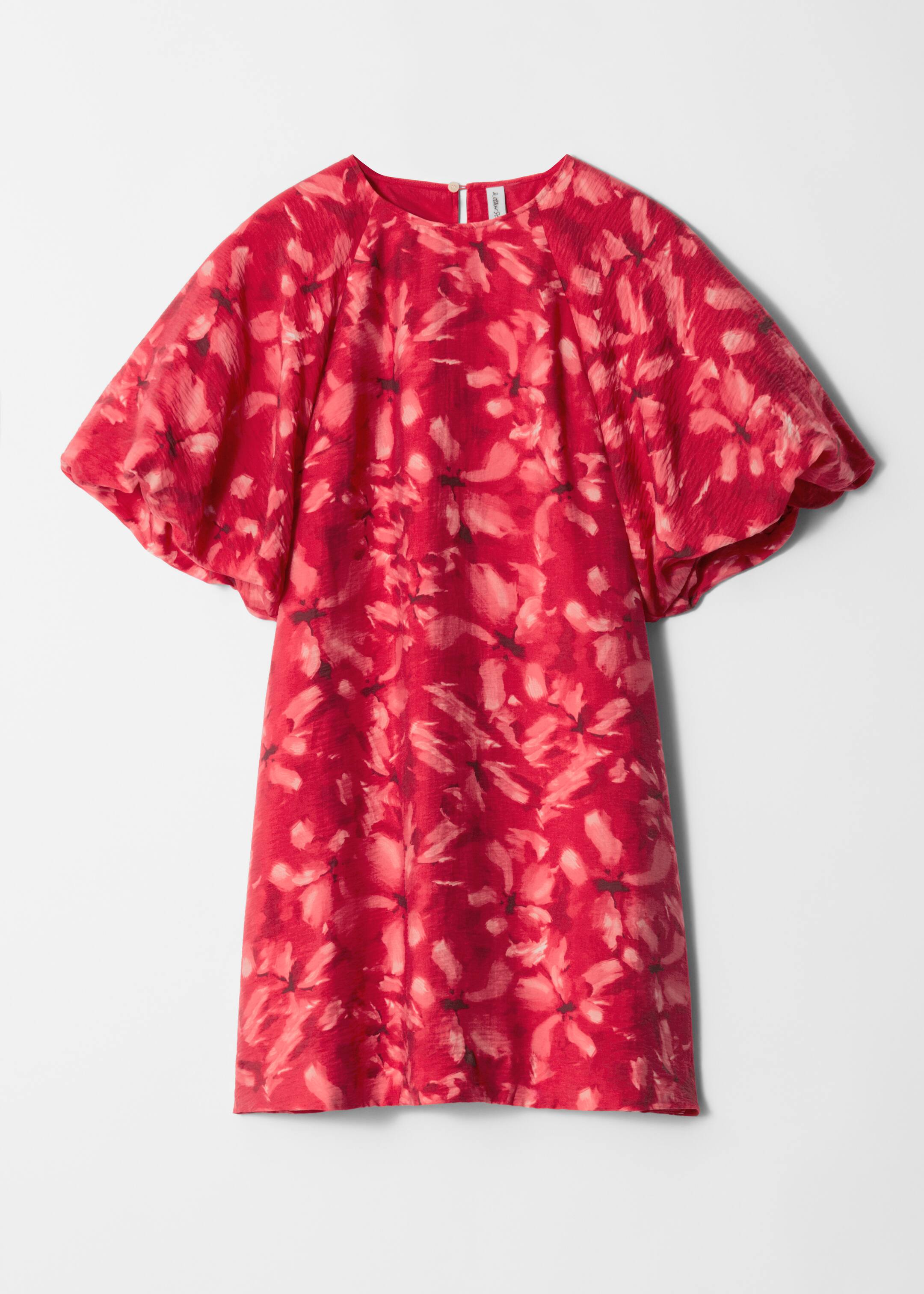 Vezi imaginea mai mare: Rochie mini cu mâneci bufante - Roșu floral - FEMEI | H&M RO 4