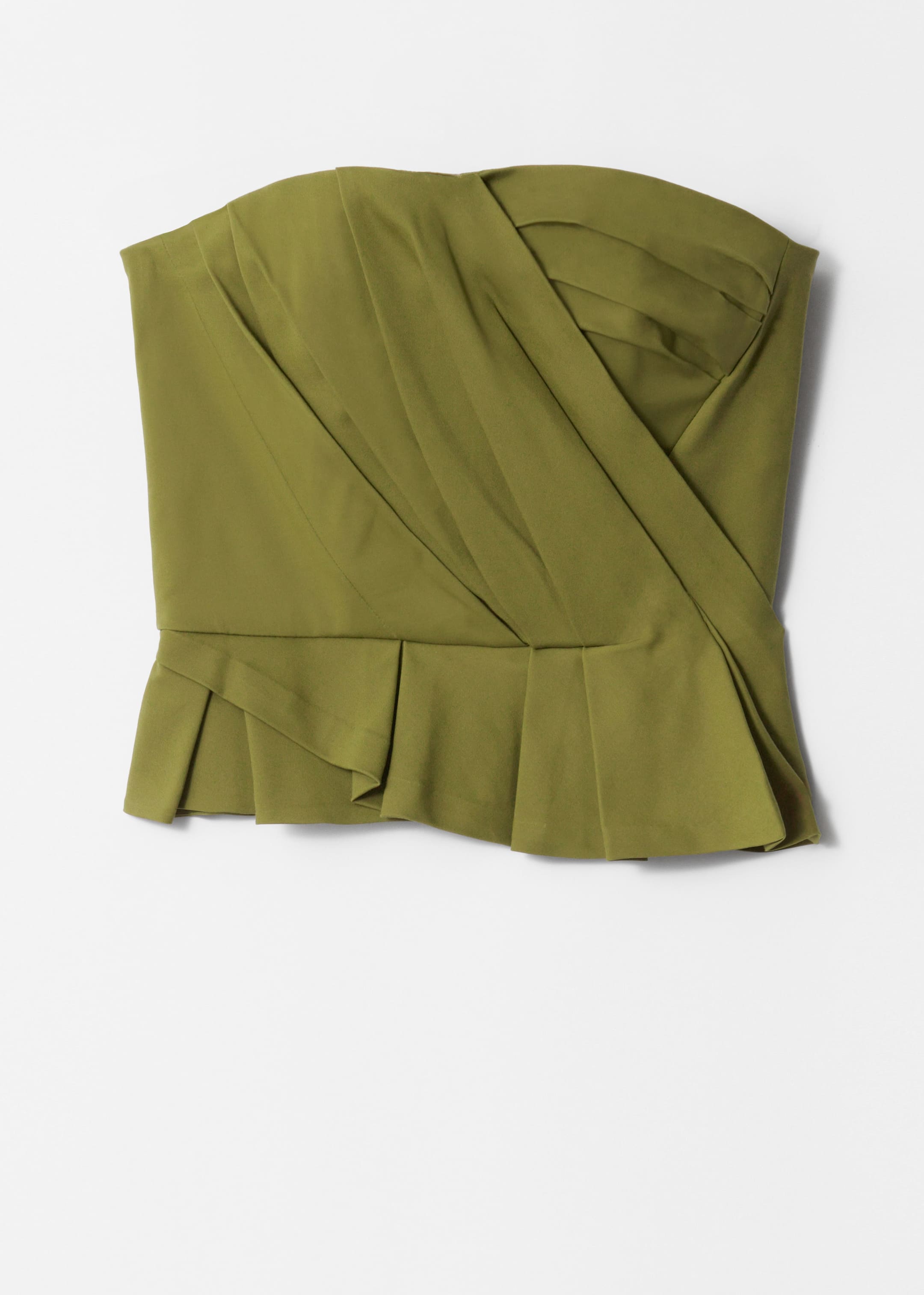 Grösseres Bild ansehen: Asymmetrisches Oberteil mit Drapierung - Khaki - DAMEN | H&M CH 1