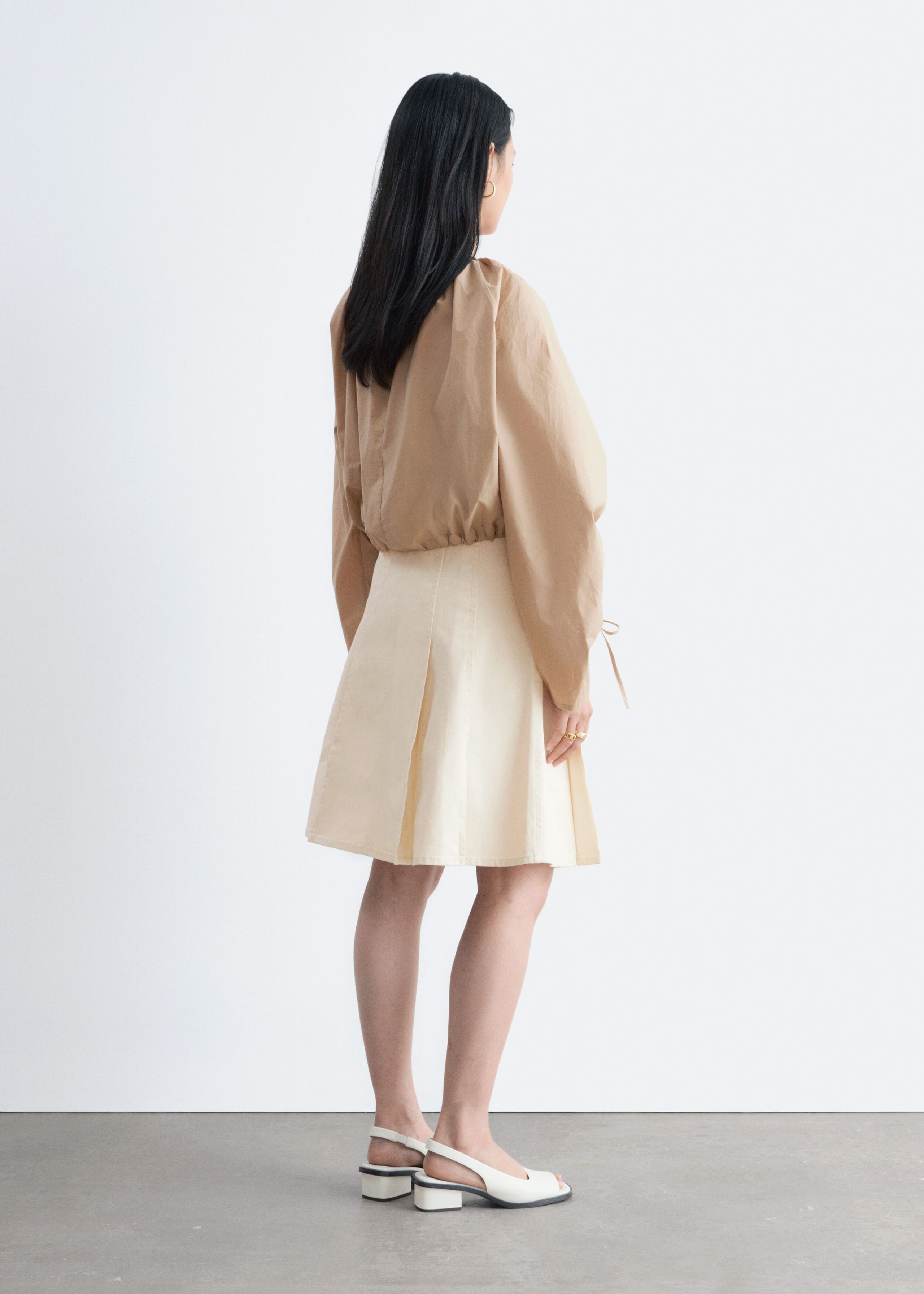 Image of Sculptural Drawstring Blouse