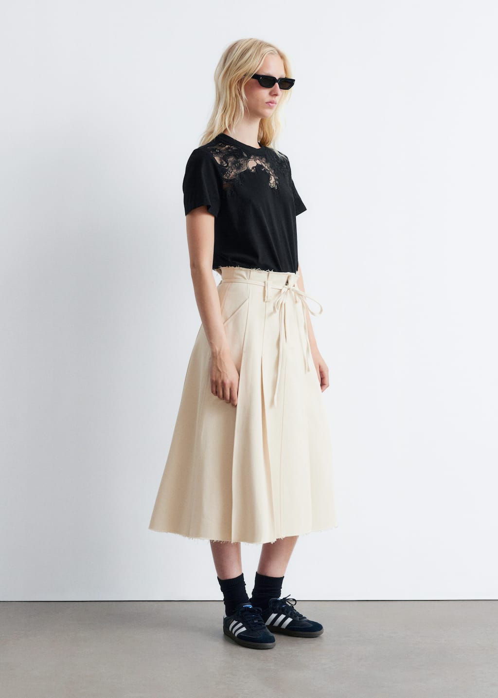 Image of Lace Embroidery T-shirt