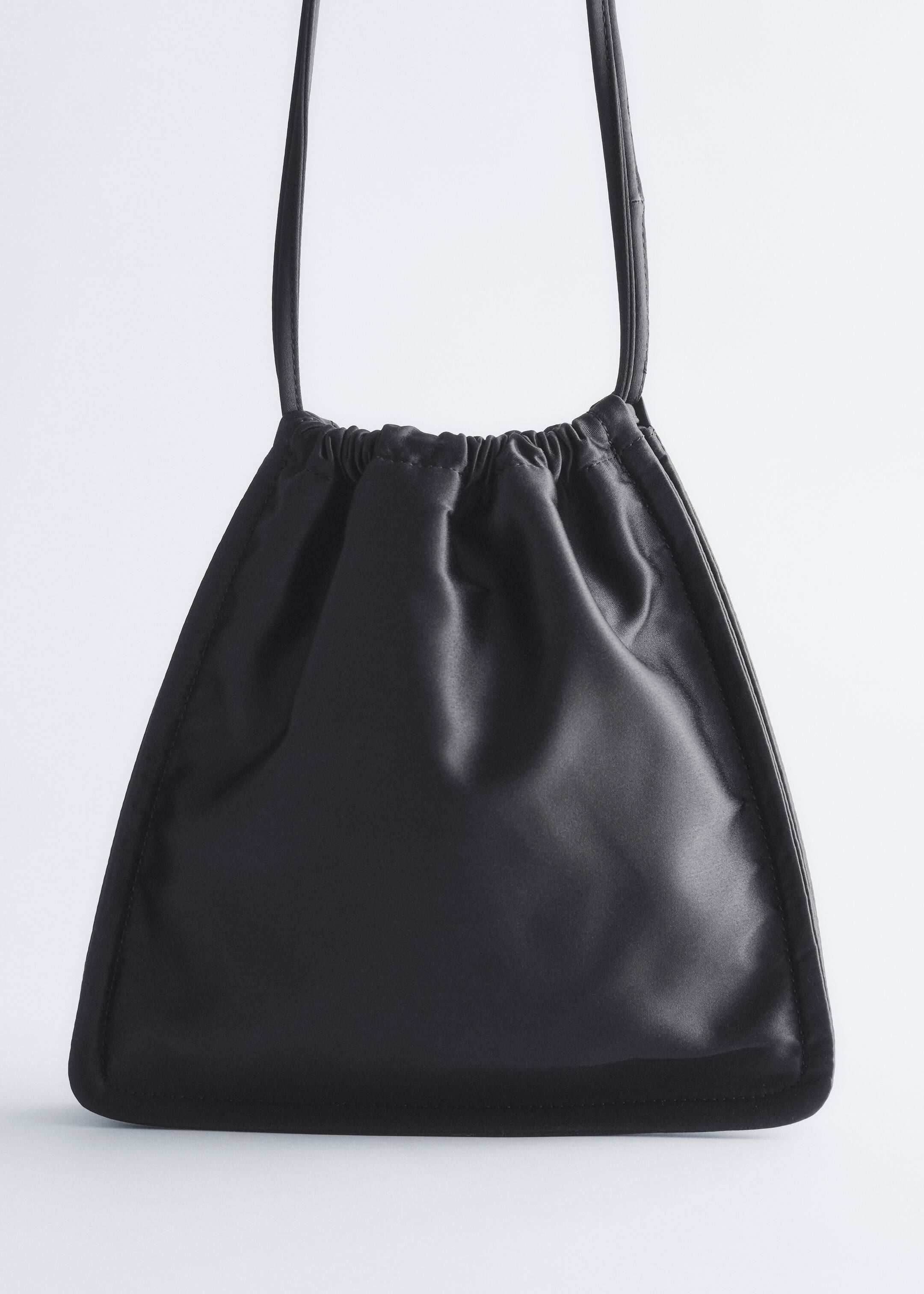Agrandir l'image: Sac à cordon de serrage en satin - Noir - FEMME | H&M BE 2