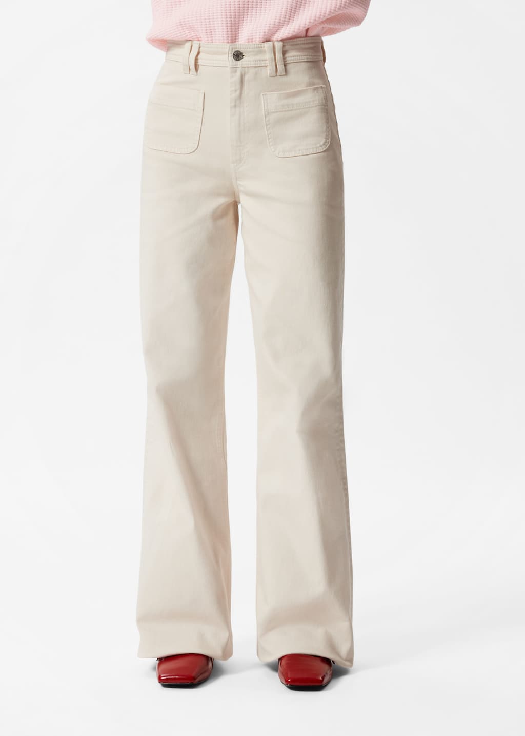 Image of High-Waist Flared Jeans