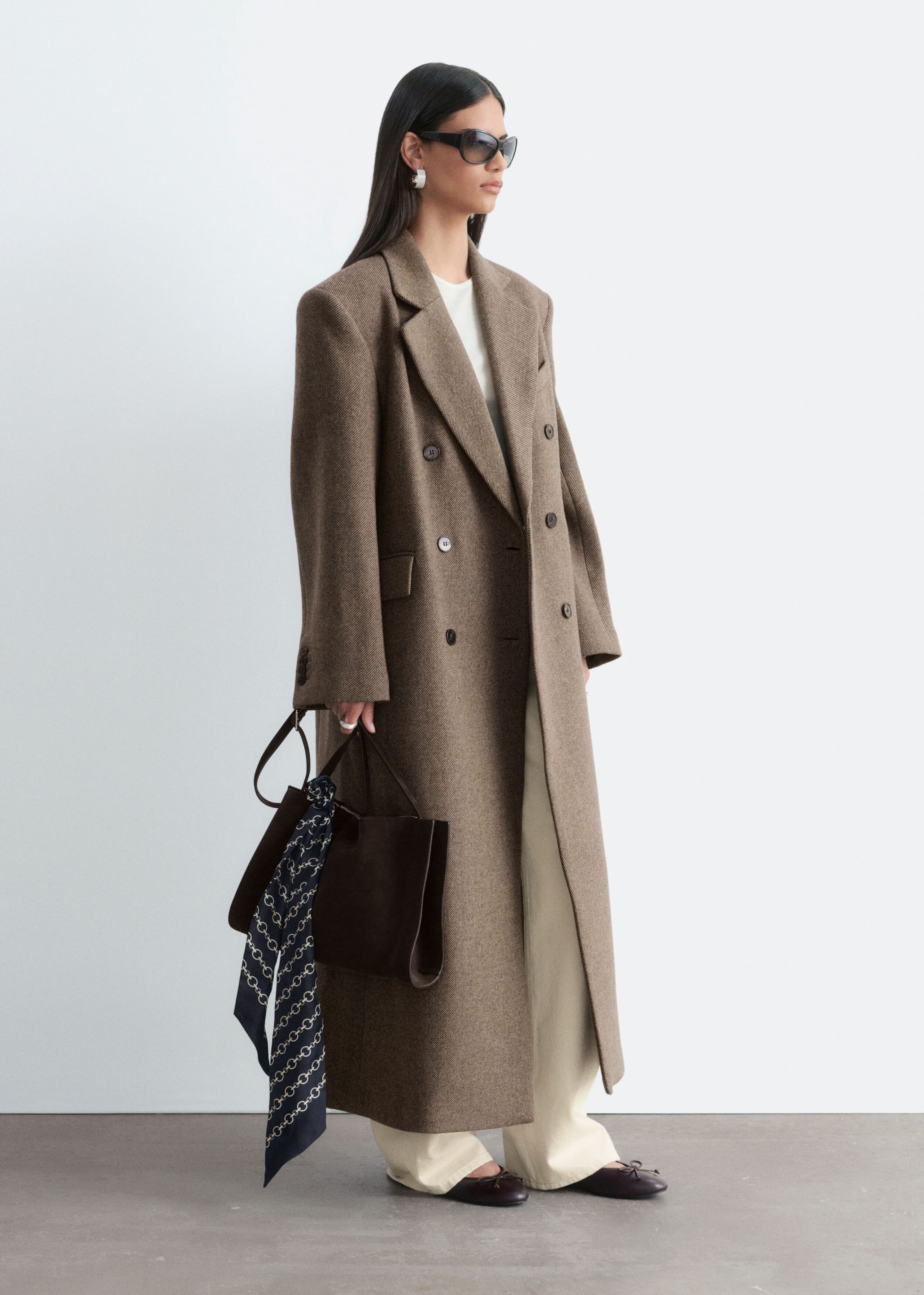 Long Wool Coat - Brown - Still Life