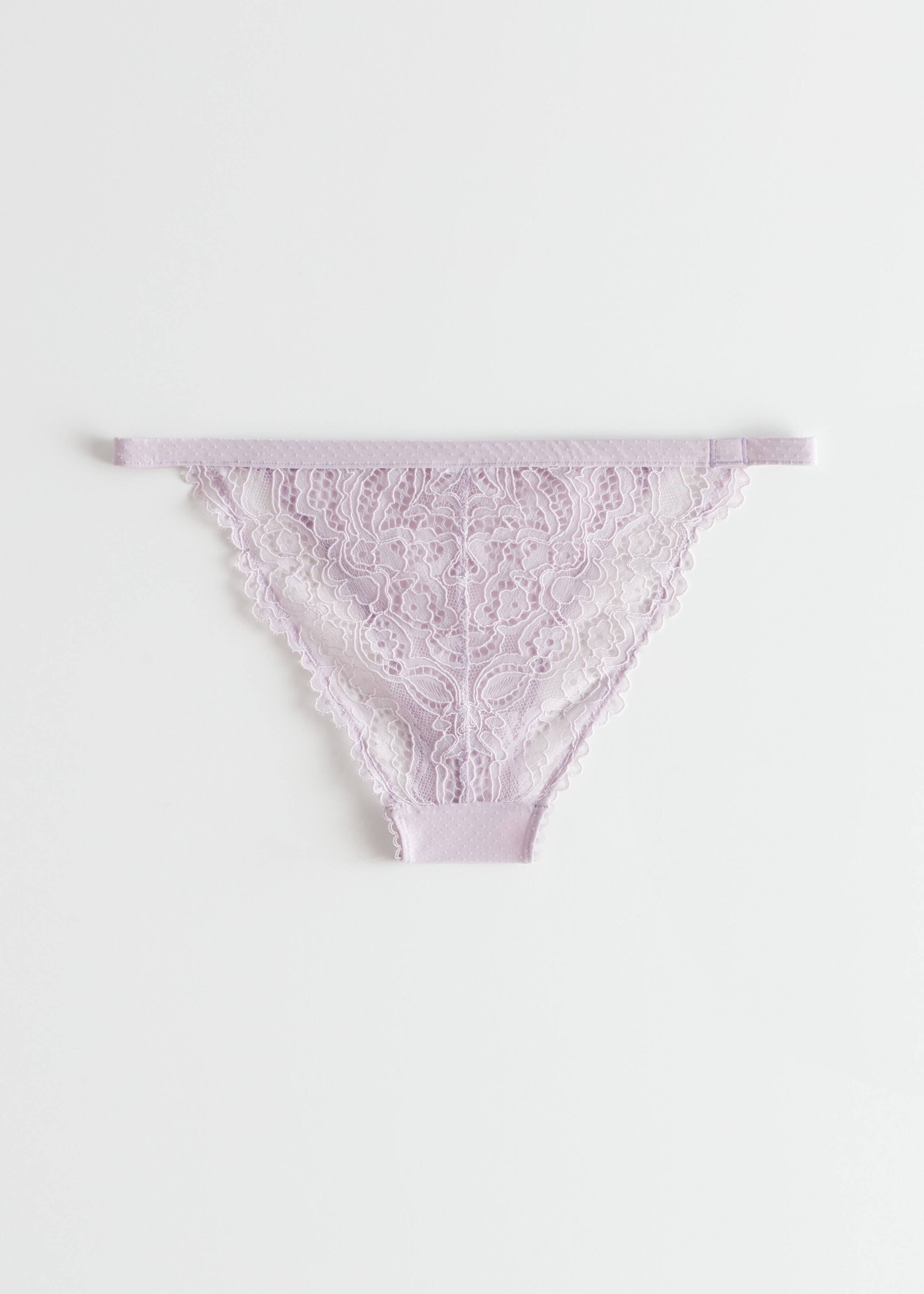 FloralLaceBriefs - Mint - Bodegón