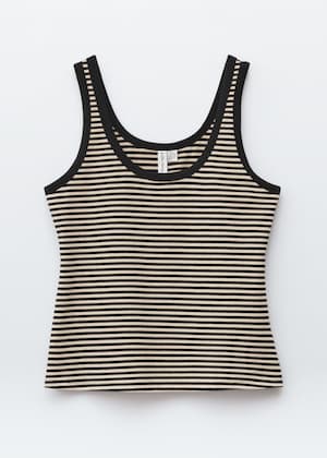 Beige/Black Stripes