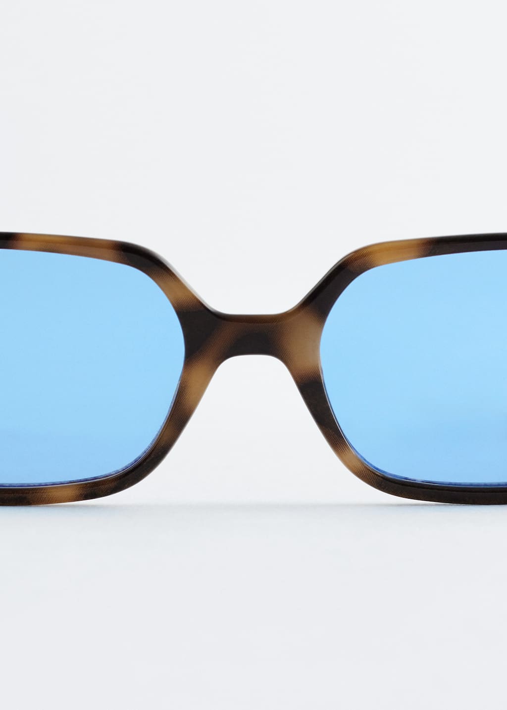 Image of Elongated Rectangular-Frame Sunglasses
